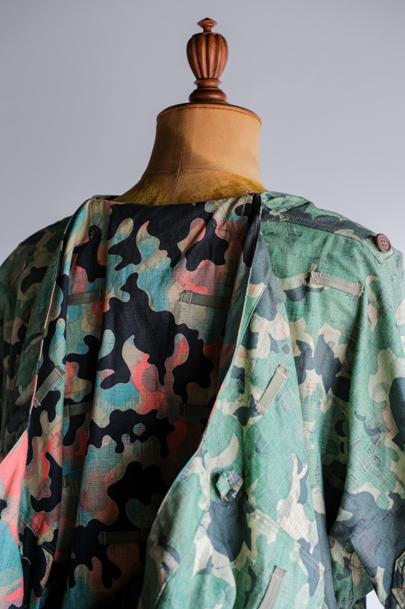 【~50's】Czechoslovakian Army Dubaky Camouflage Reversible Smock "Dead Stock"