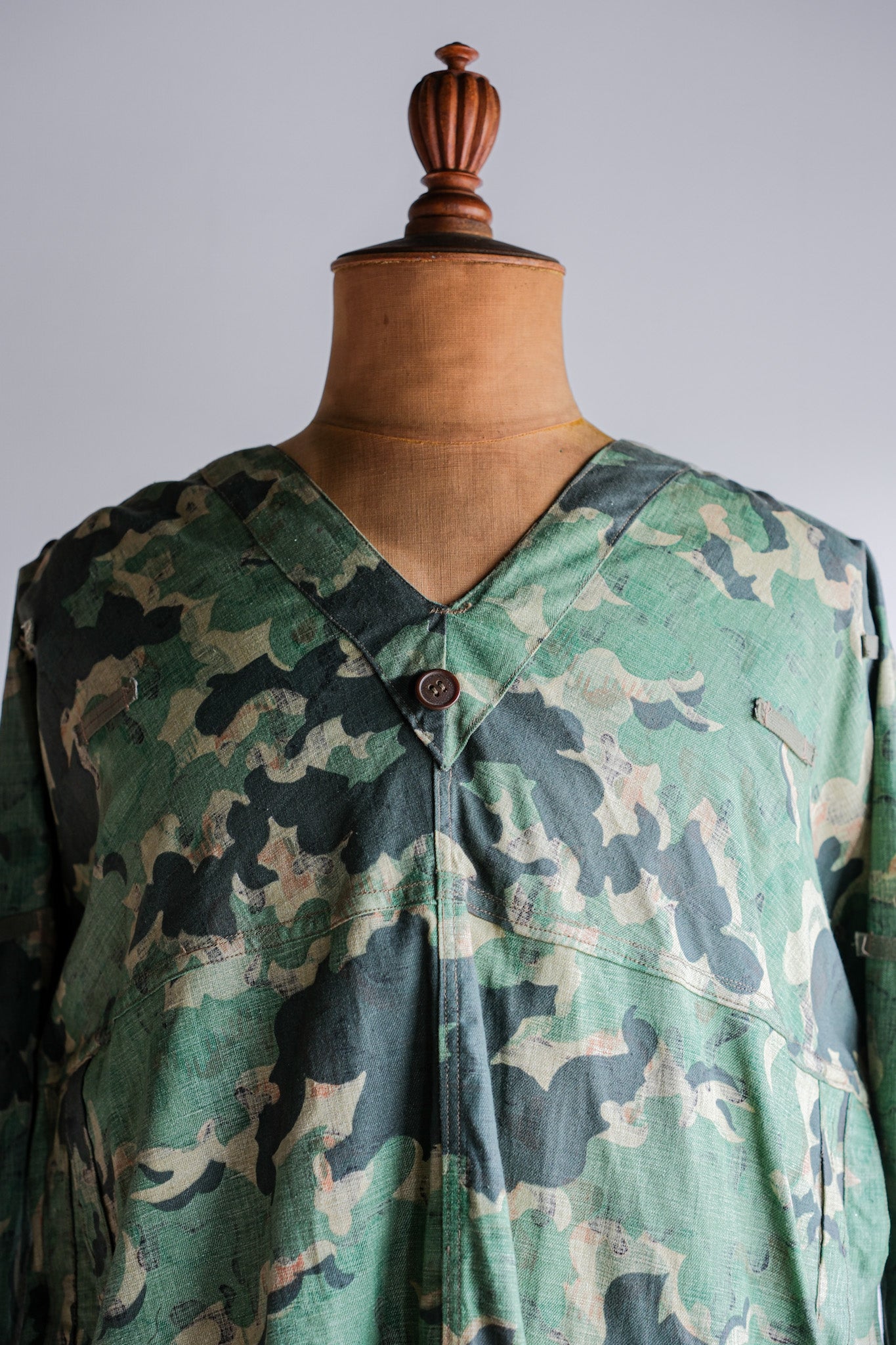 【~50's】Czechoslovakian Army Dubaky Camouflage Reversible Smock "Dead Stock"