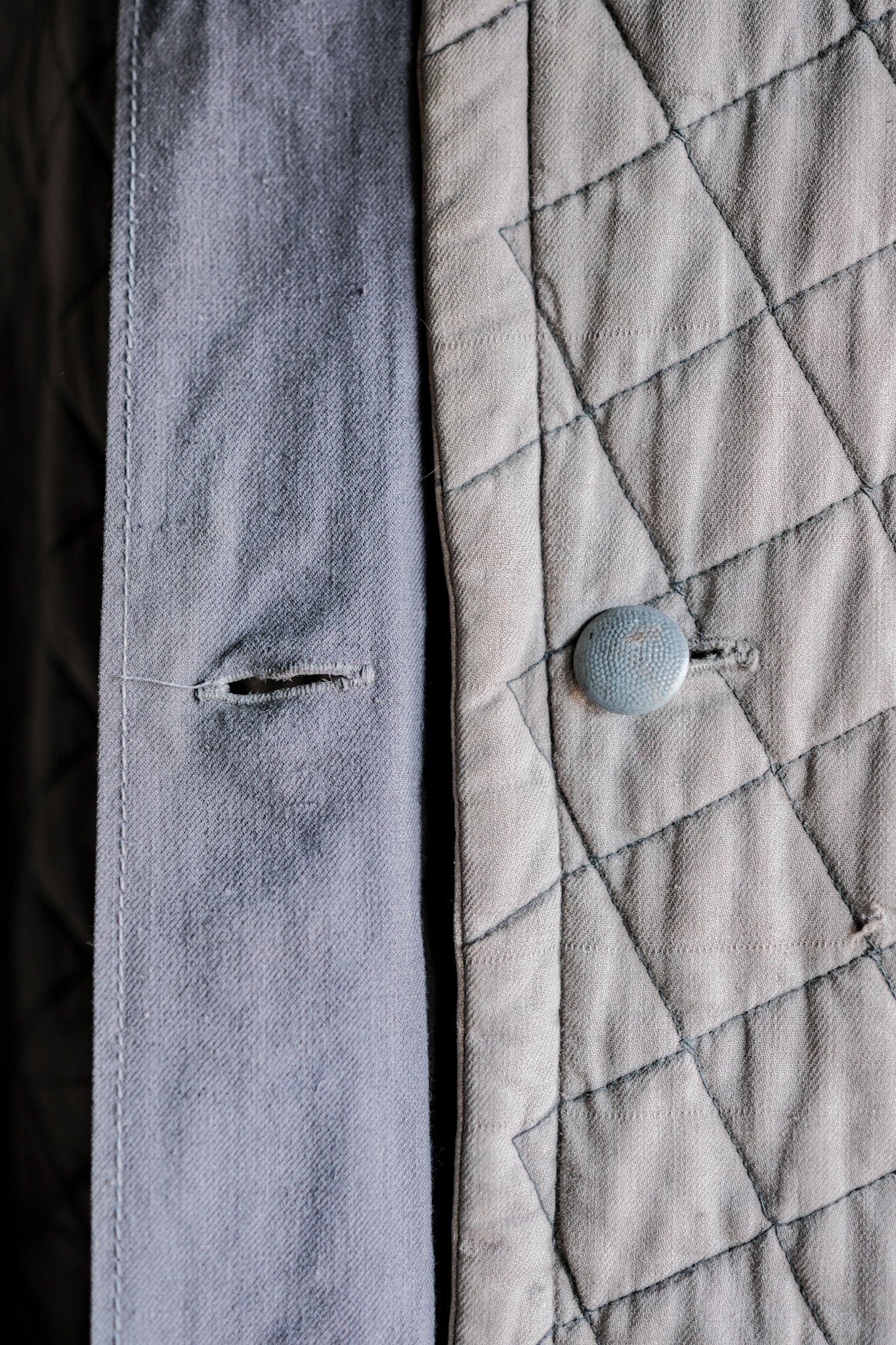 【~40's】WWⅡ German Army Gray-White Reversible Quilted Winter Parka "Modified" "Wehrmacht"