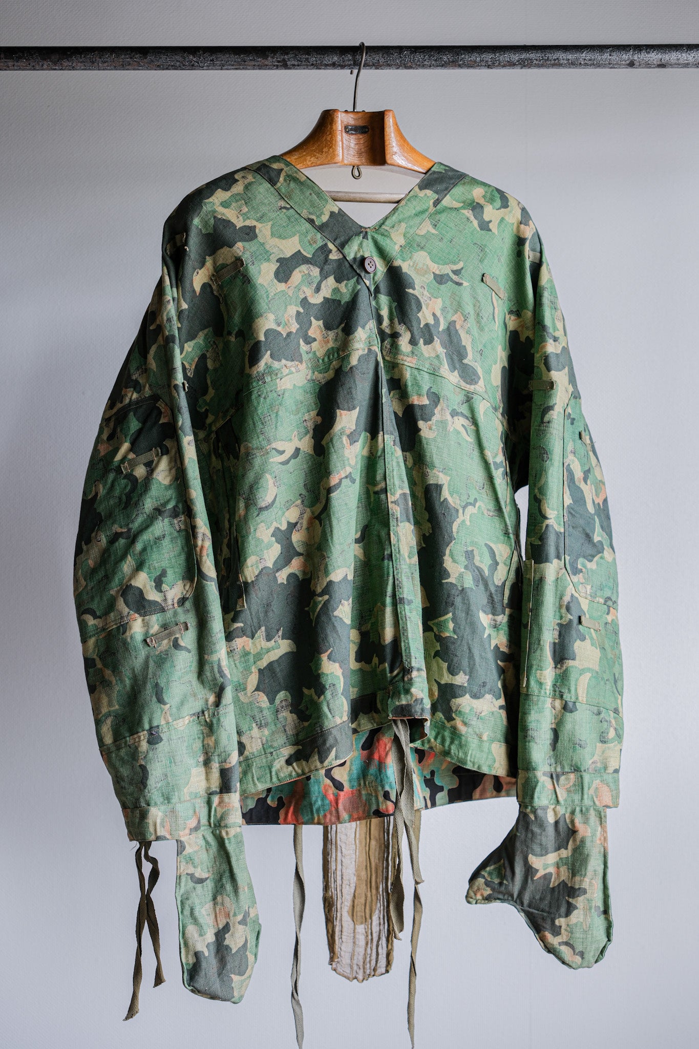 【~50's】Czechoslovakian Army Dubaky Camouflage Reversible Smock "Dead Stock"