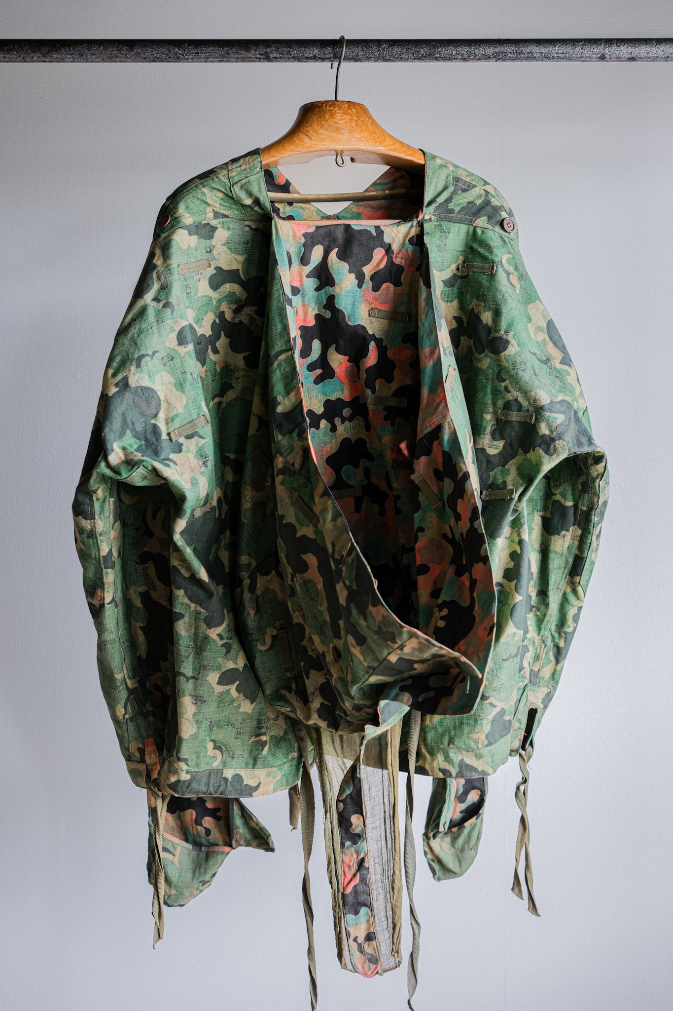 【~50's】Czechoslovakian Army Dubaky Camouflage Reversible Smock "Dead Stock"