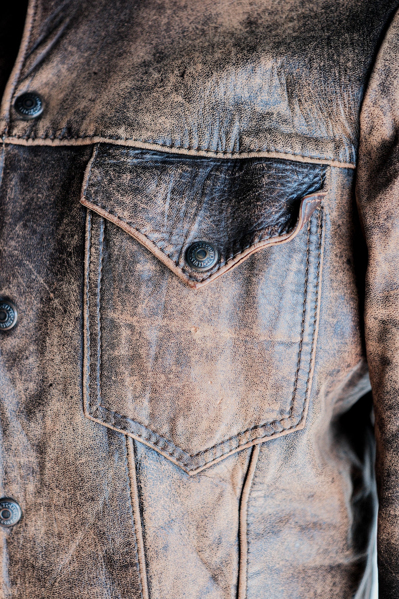 【~50’s】Vintage Levi’s Leather Jacket "Short Horn"