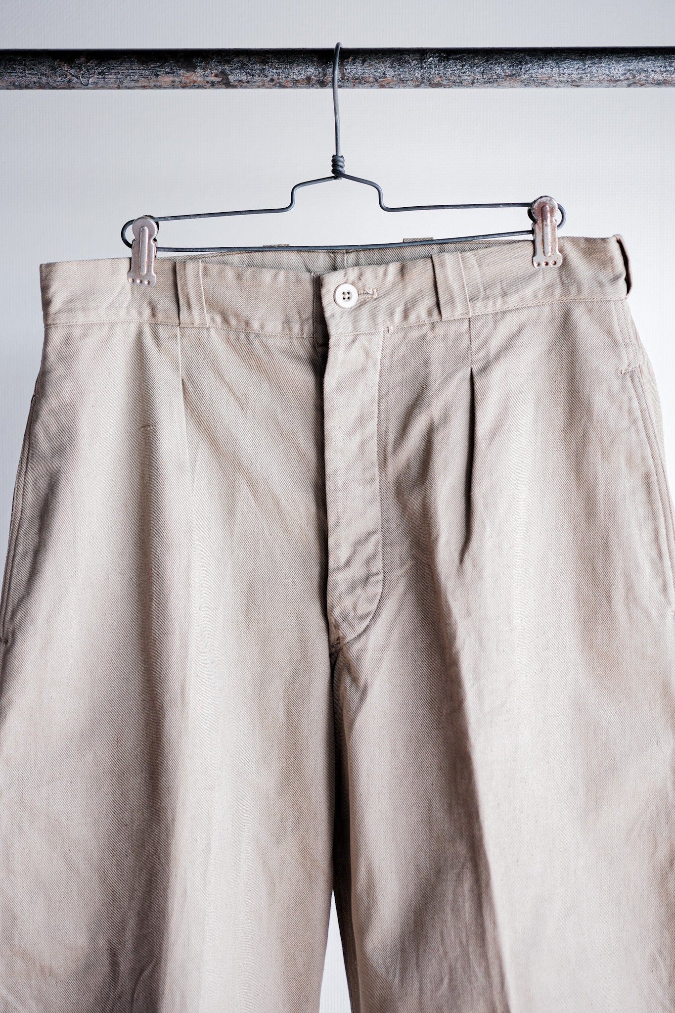 【~60's】French Army M52 Chino Trousers Size.22 "Dead Stock"