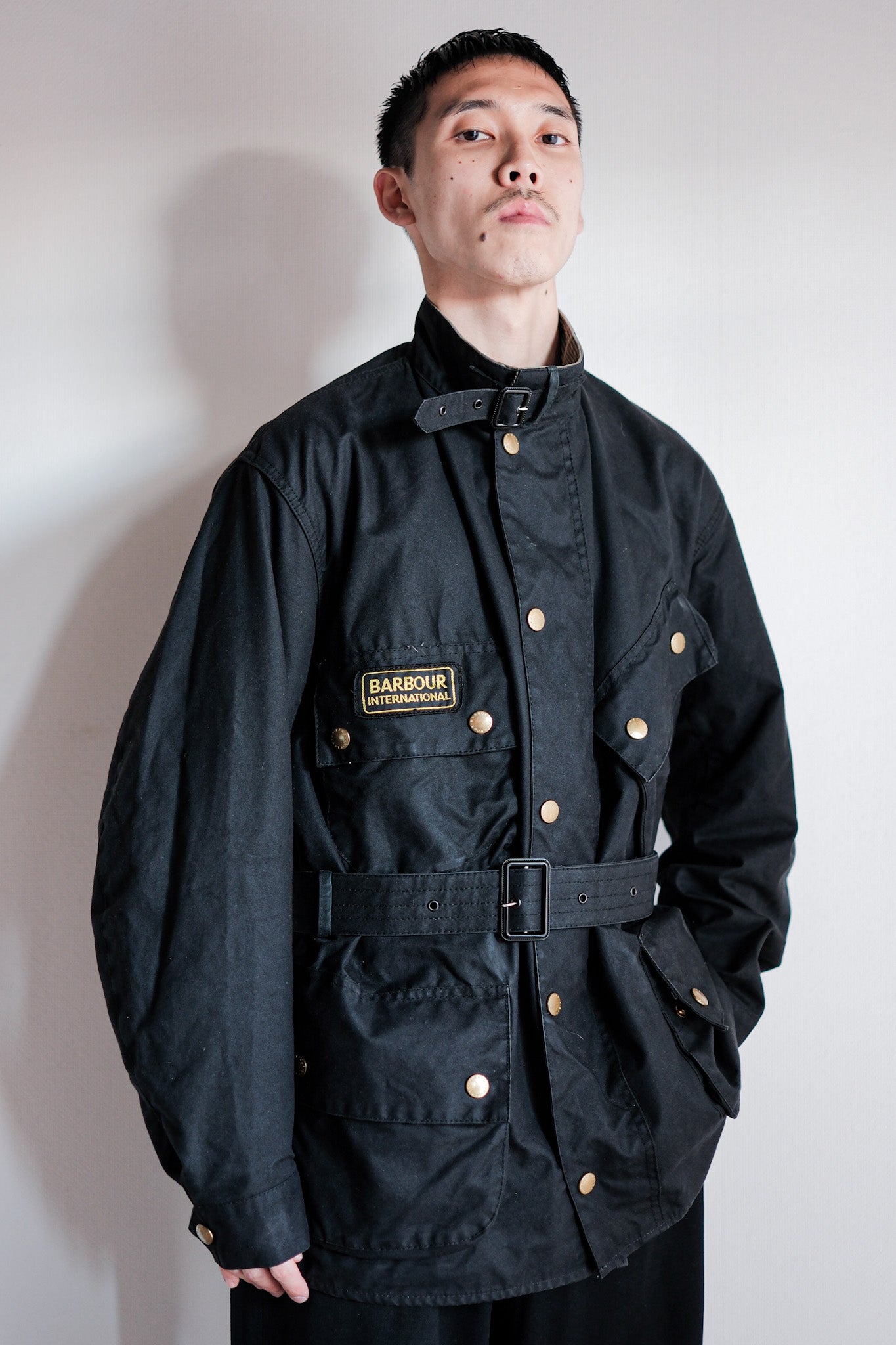 【~90's】Vintage Barbour "INTERNATIONAL SUIT" 3 Crest Size.44