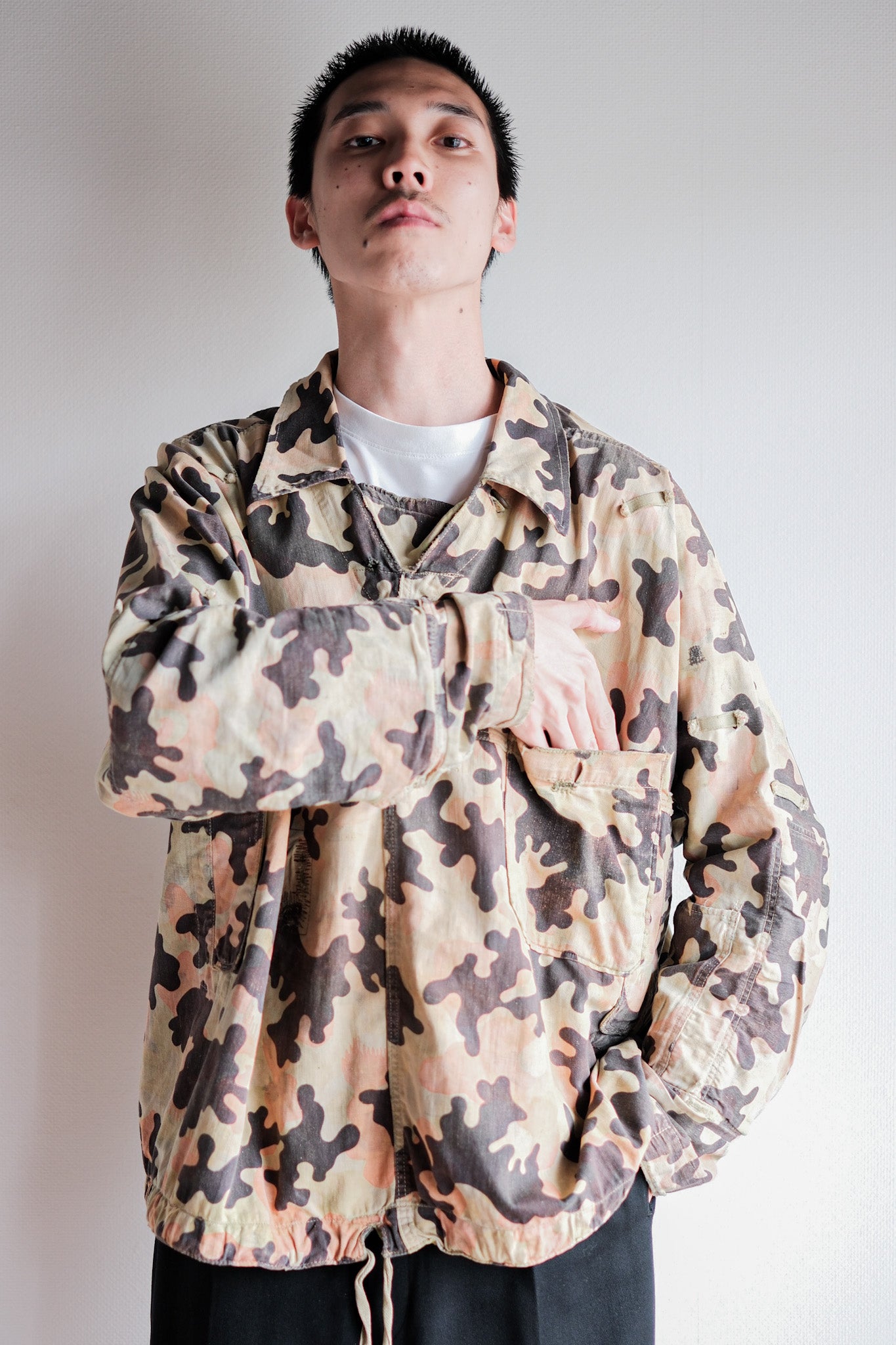【~50's】Czechoslovakian Army Dubaky Camouflage Reversible Smock