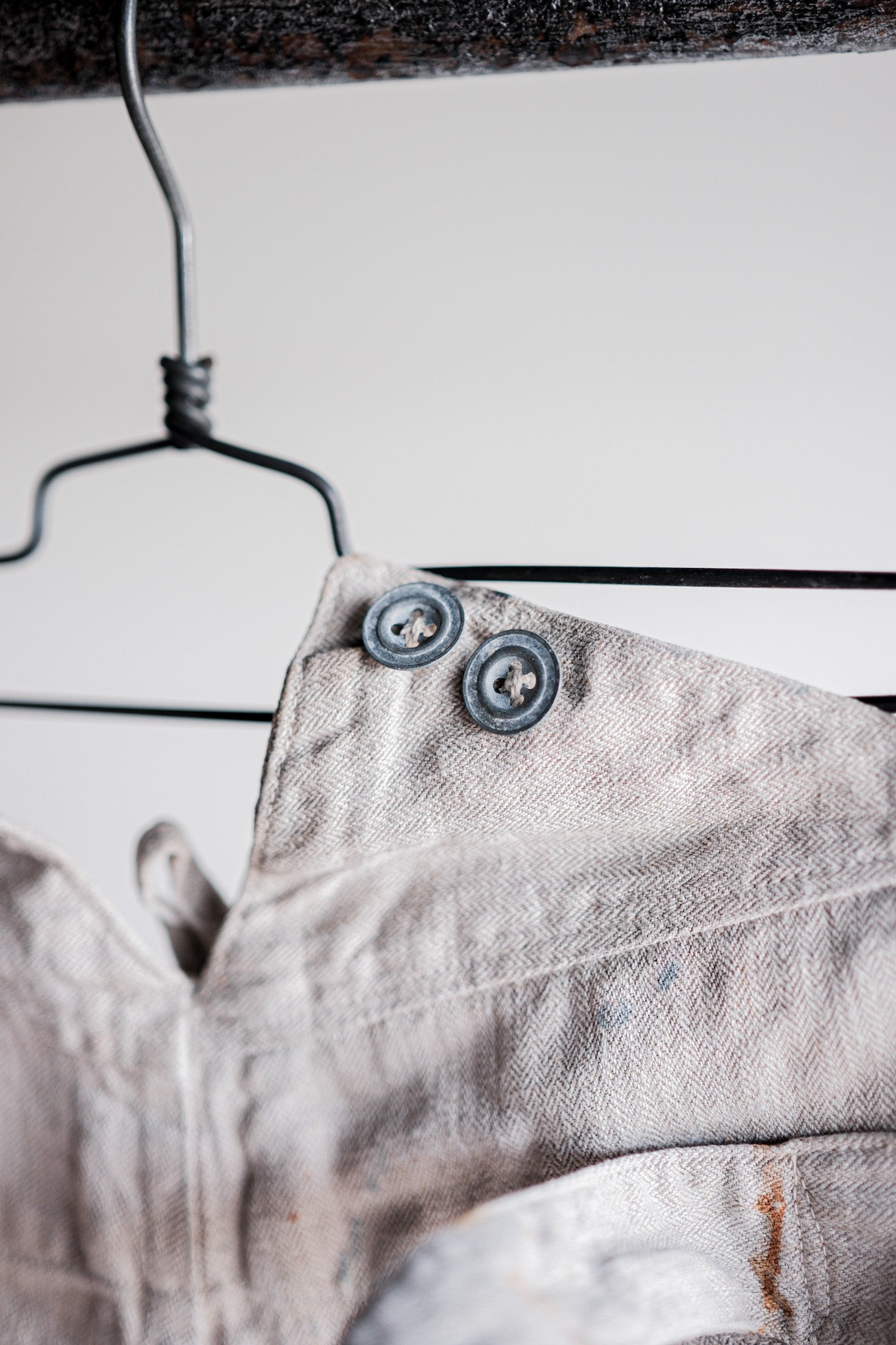 【~40's】WW2 German Army Drillich HBT Linen Trousers