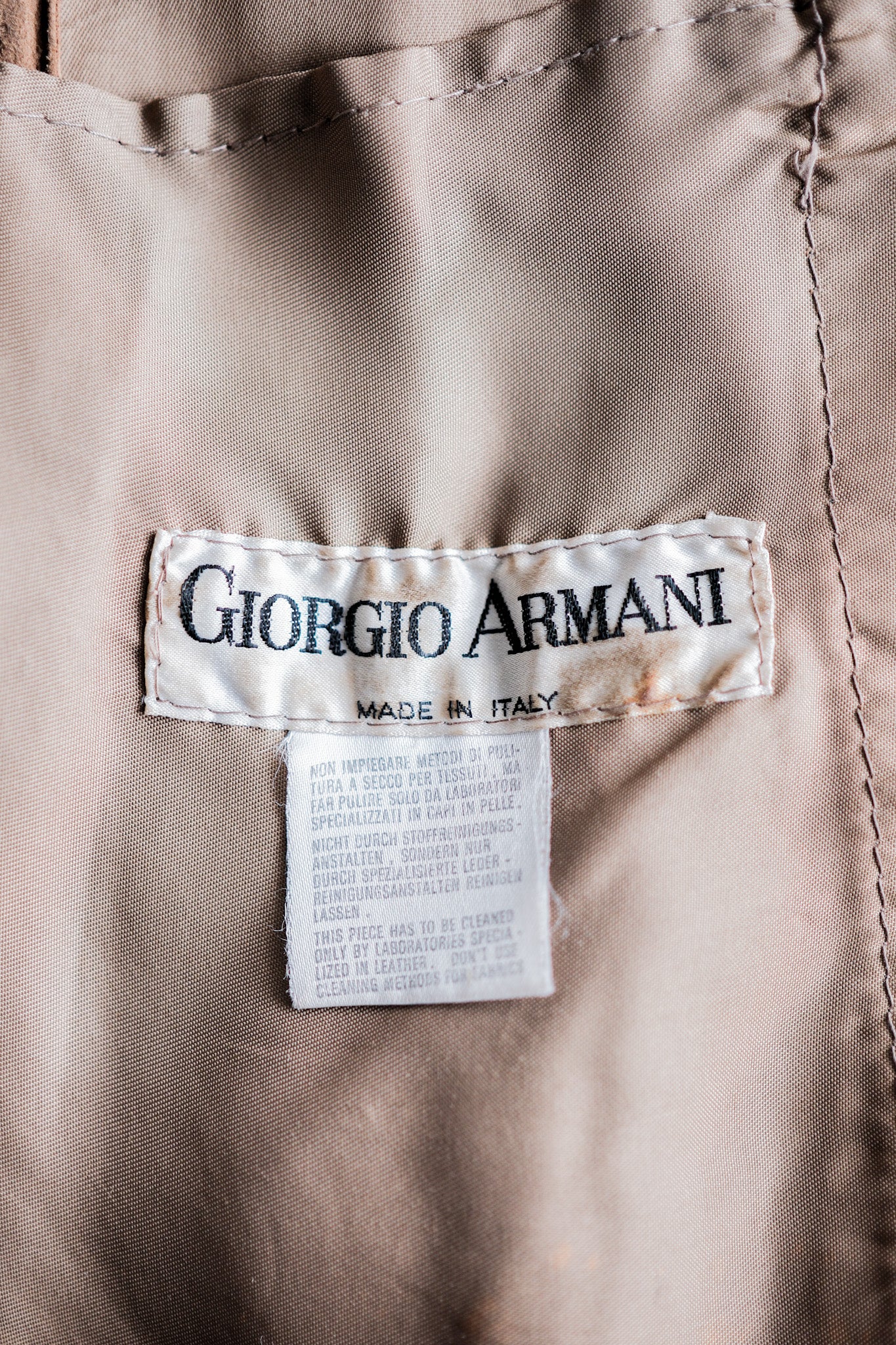 【~80's】Old GIORGIO ARMANI Suede Leather Jacket