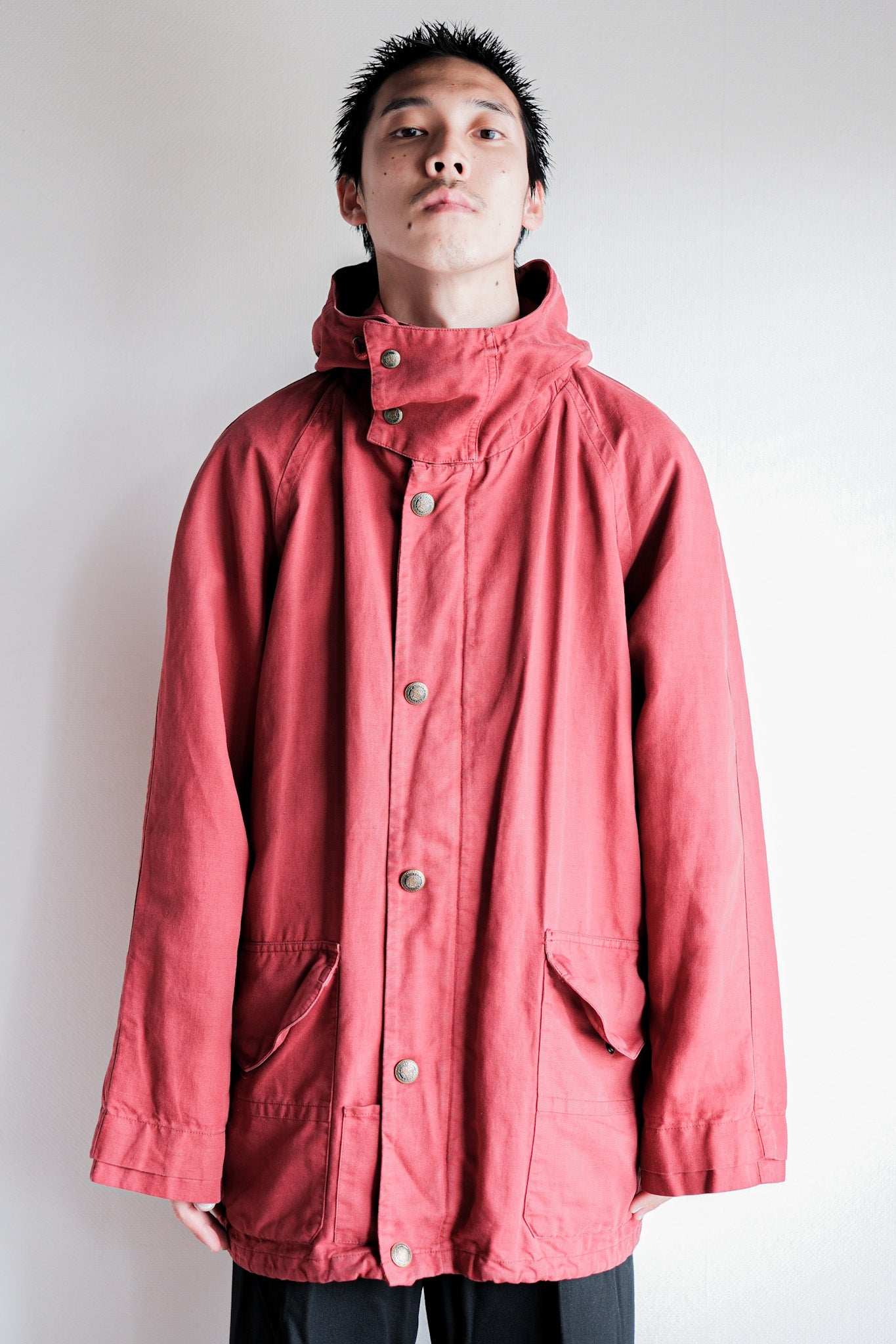 【~80’s】Old C.P.Company Garment Dyed Cotton Linen Parka Size.48