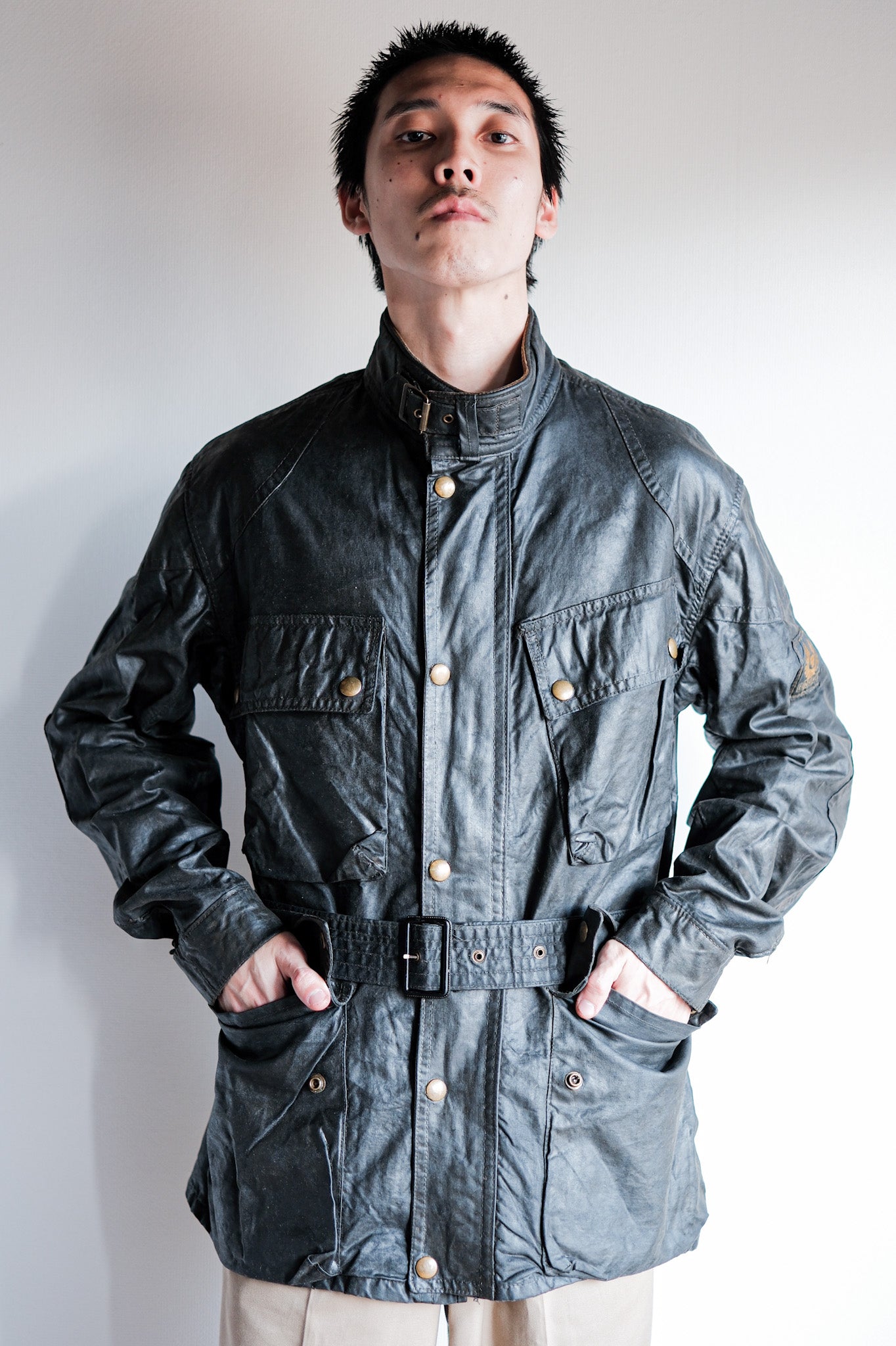 【~60's】Vintage Belstaff Waxed Jacket Size.38 "TRIALMASTER"