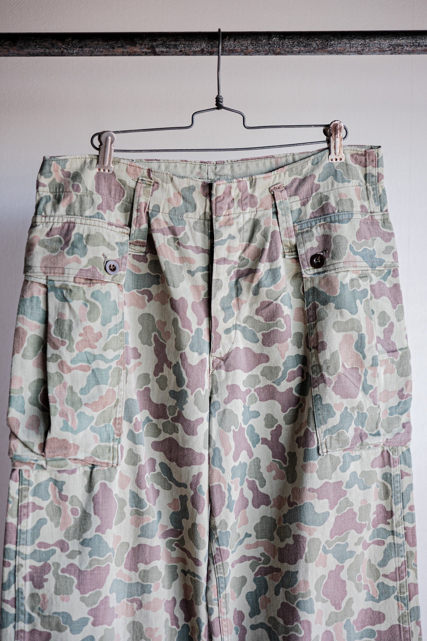 【~50's】Dutch Army Frogskin Camouflage Field Trousers Size.46