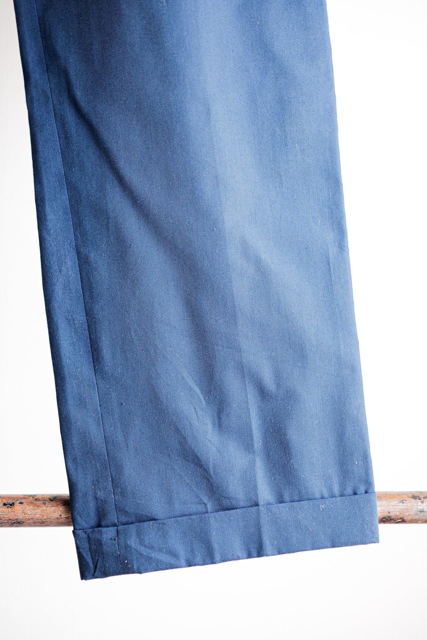 【~40's】British Vintage Blue Cotton Trousers "CC41" "Dead Stock"