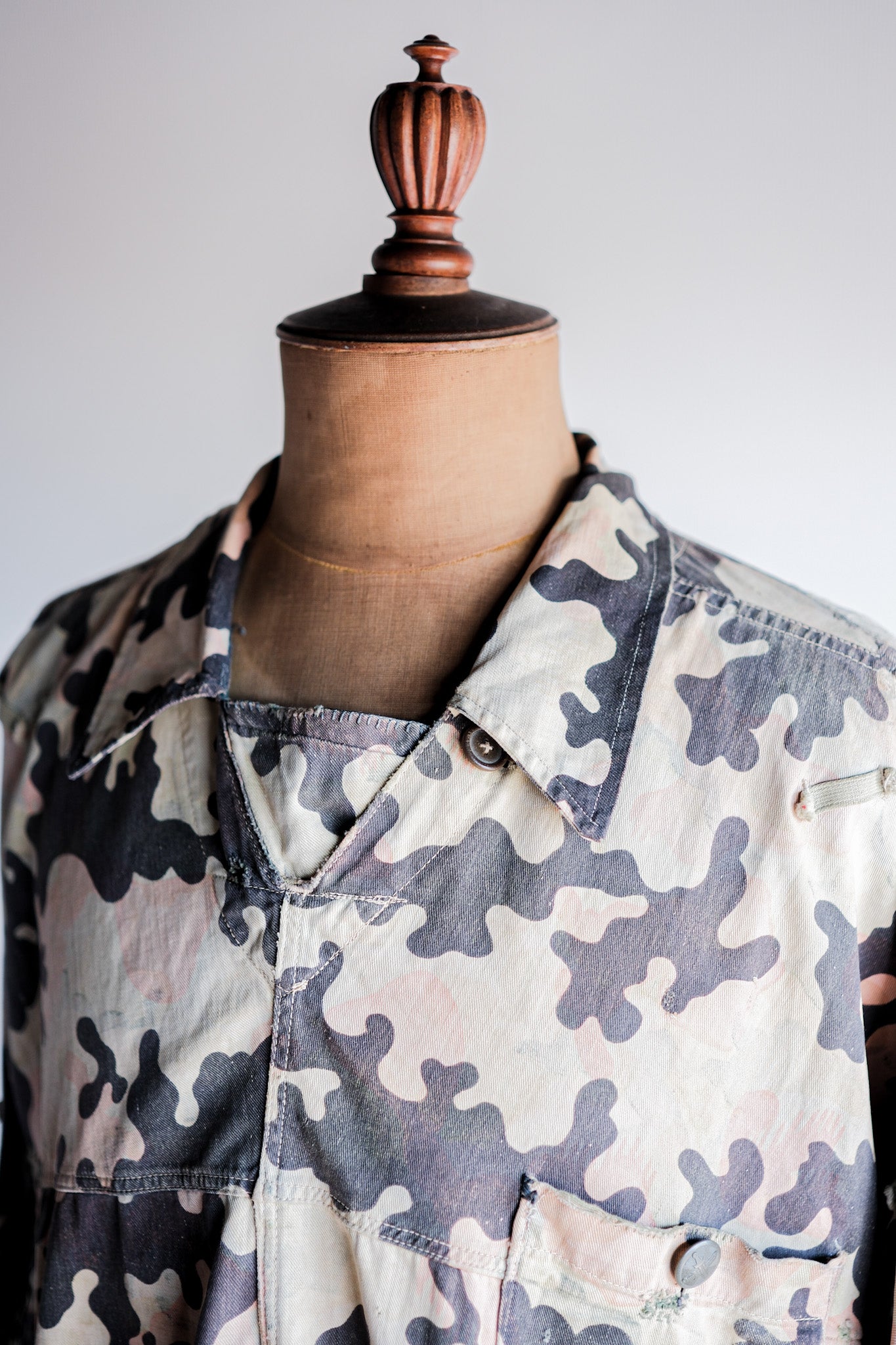 【~50's】Czechoslovakian Army Dubaky Camouflage Reversible Smock