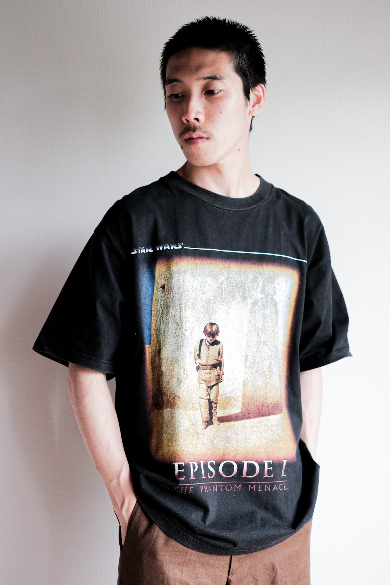 【~90's】Vintage Bootleg Movie Print T-shirt "Star Wars Episode I"