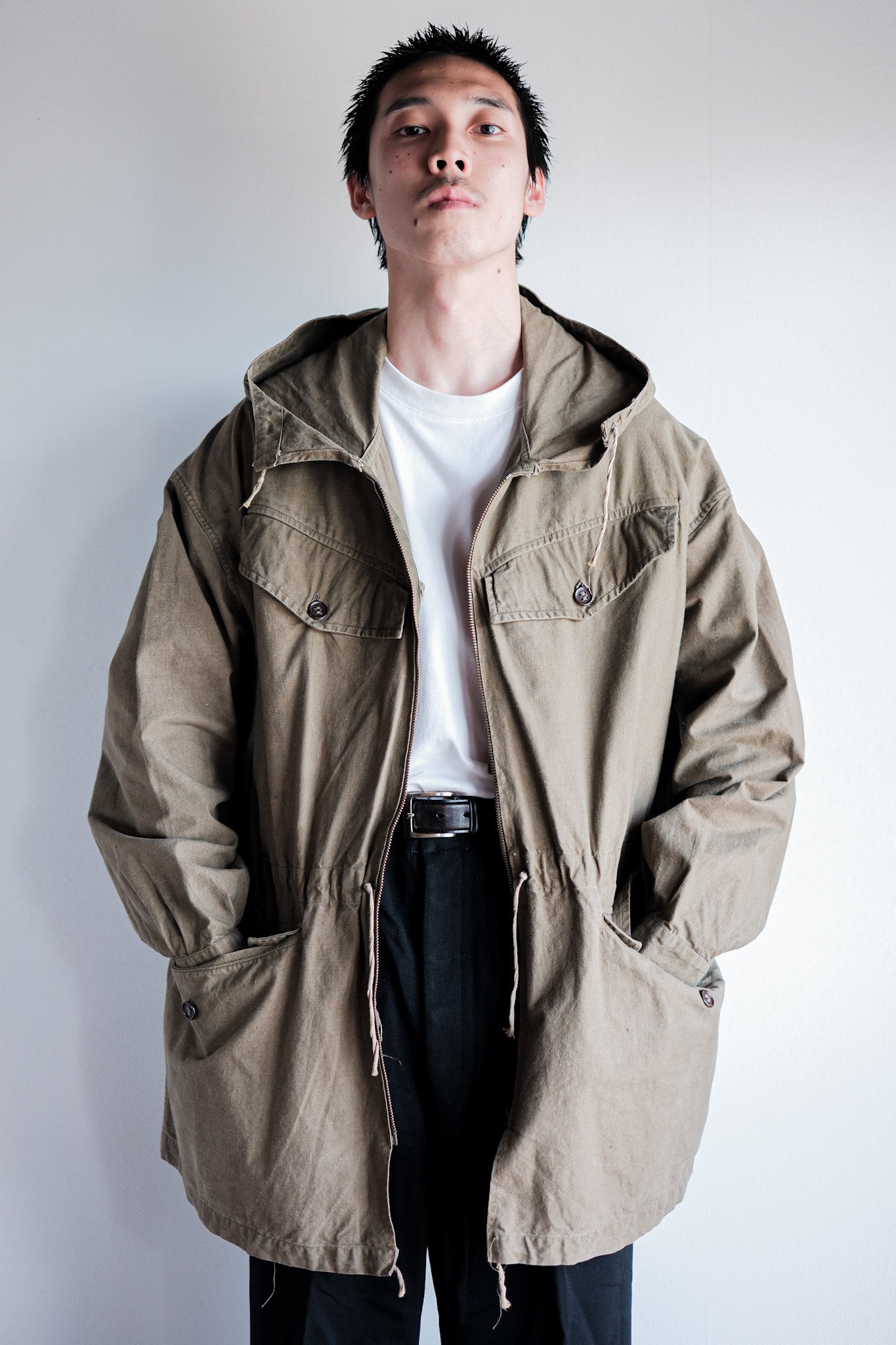 【~60's】French Army Alpine Mountain Smock Parka Size.22 "Modified"