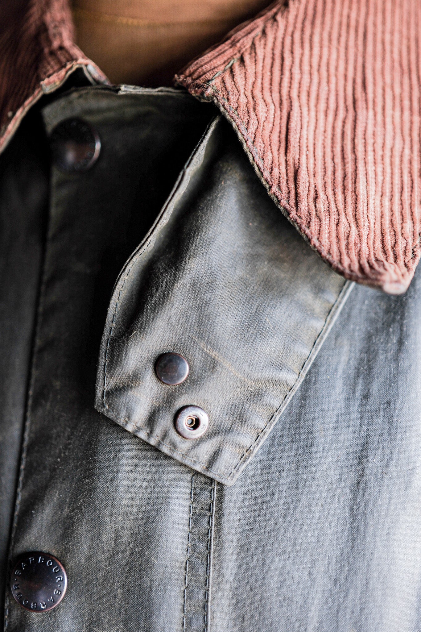 【~80's】Vintage Barbour "BEDALE" 2 Crest Size.42
