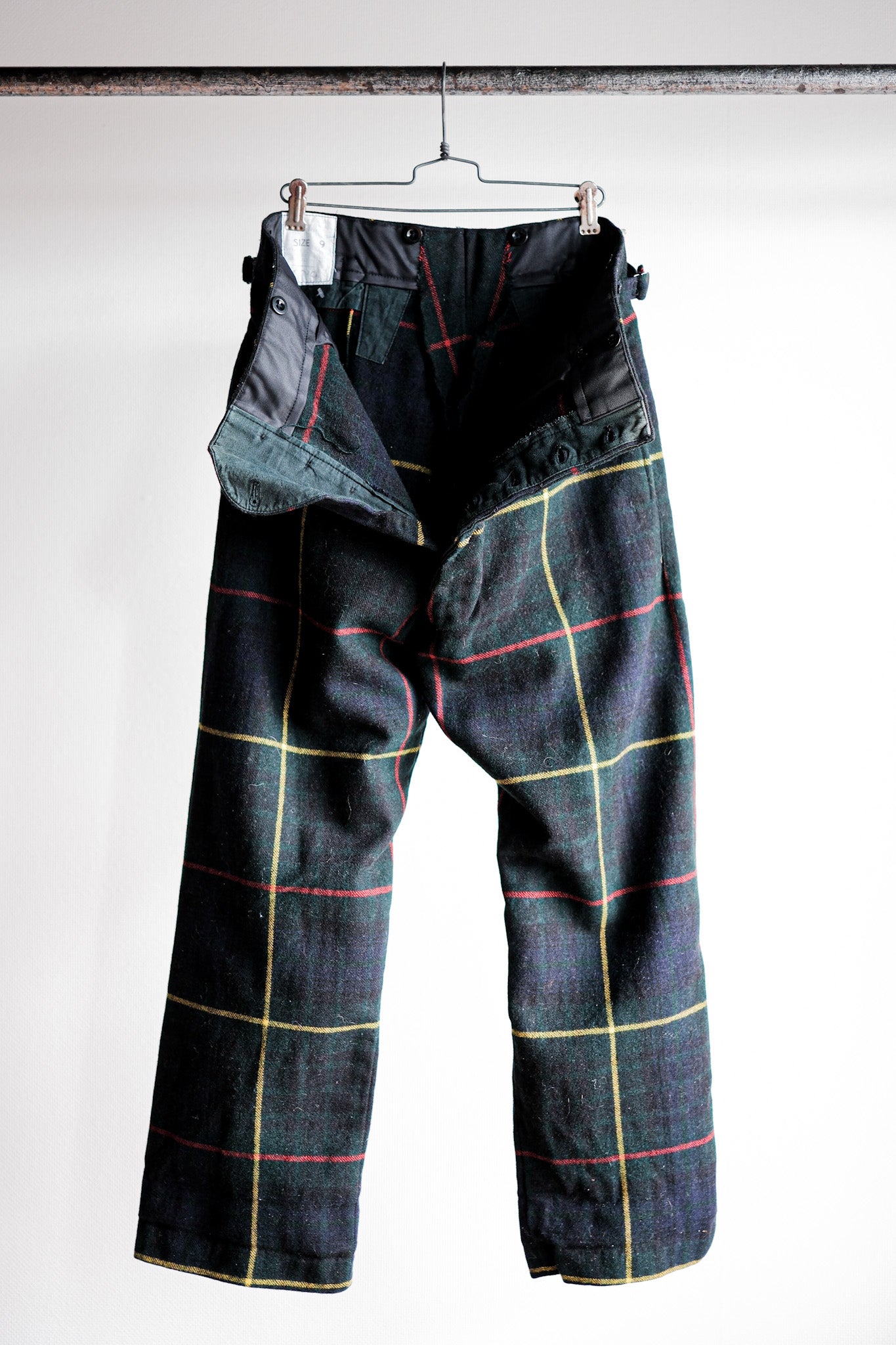 【~60's】Scottish Military Ceremony Wool Trousers Size.9