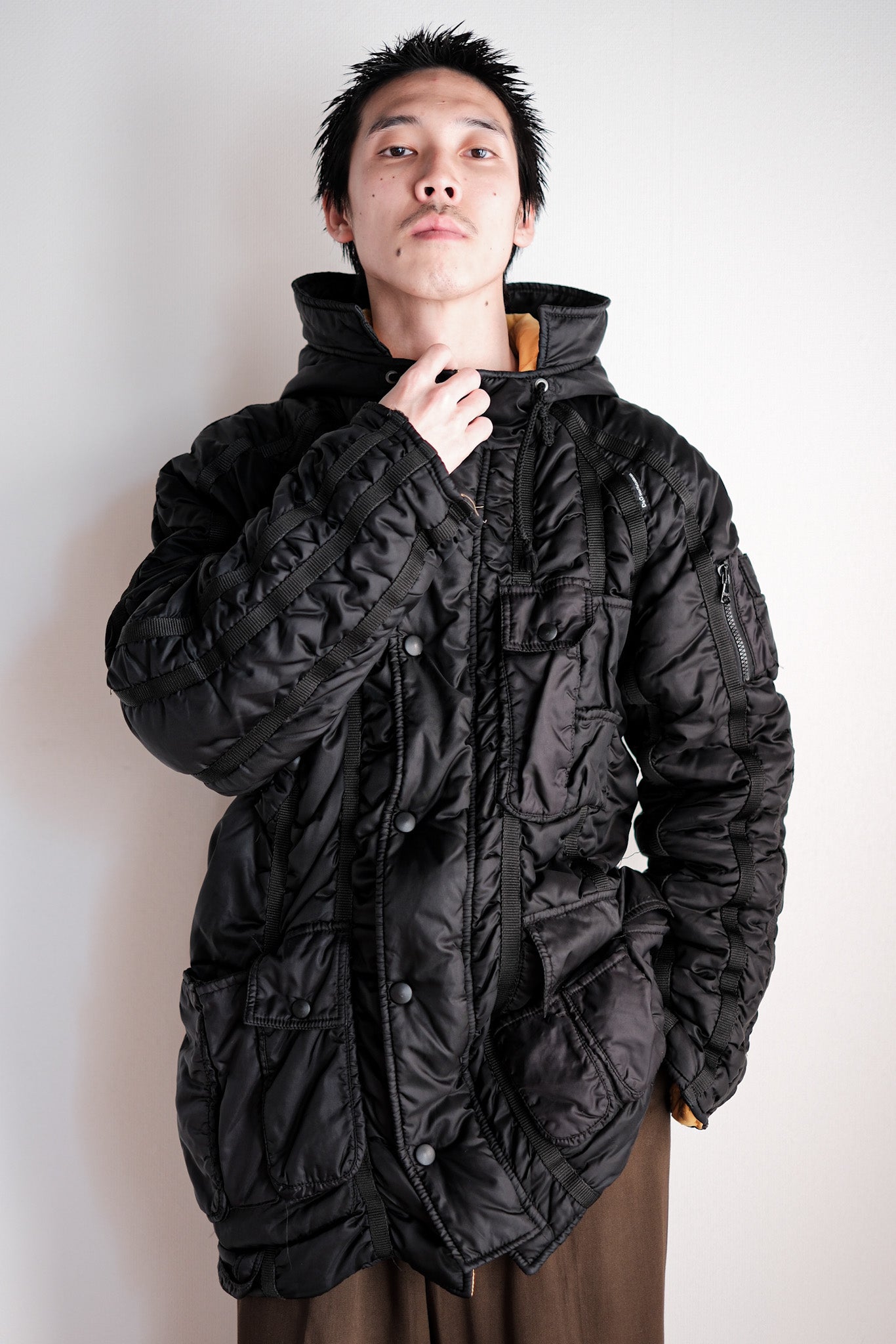 【~00's】Old DOLCE & GABBANA Multi Pocket Puffer Jacket Size.46