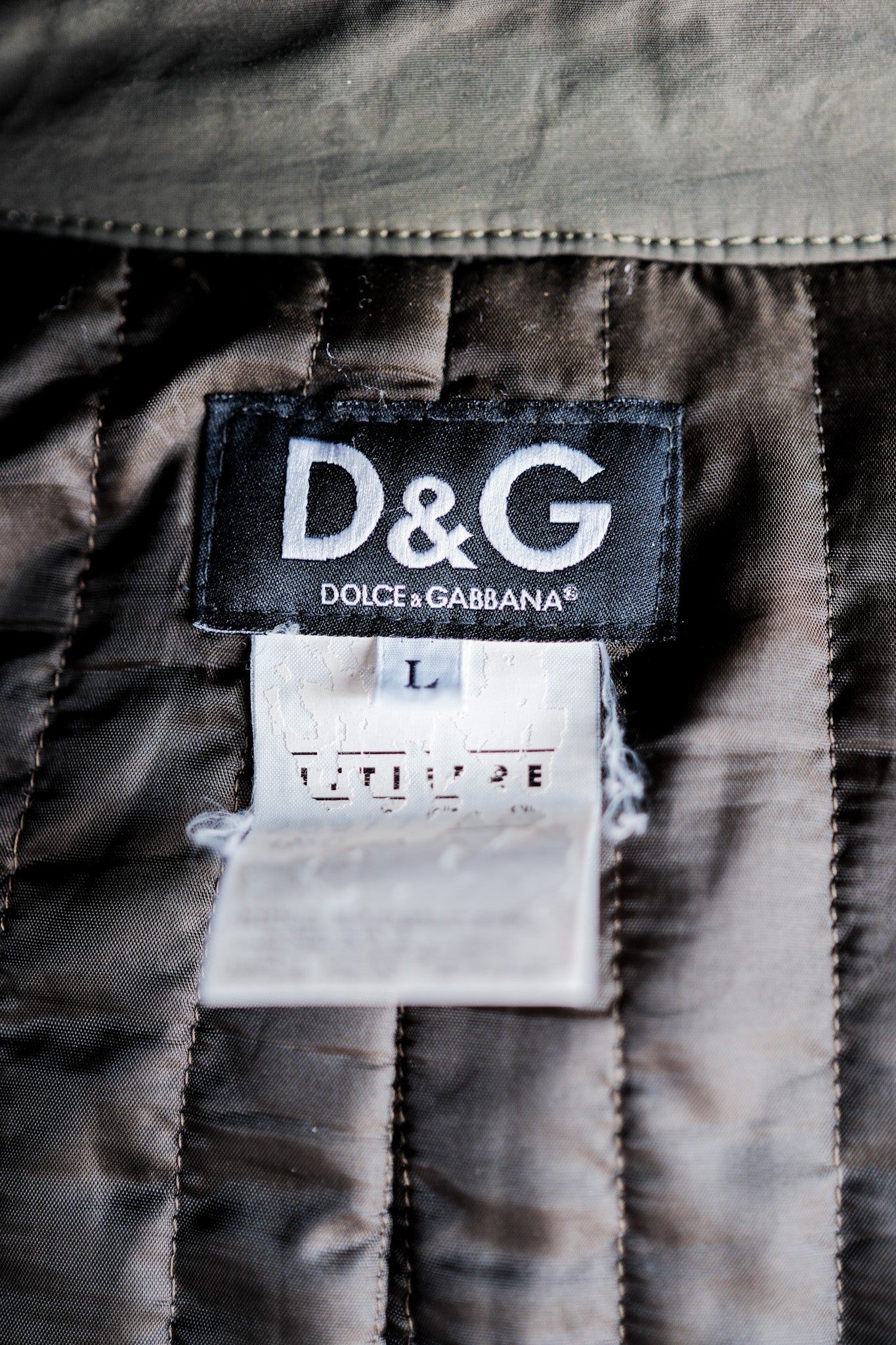 【~00's】Old DOLCE & GABBANA Flight Type Jacket Size.L
