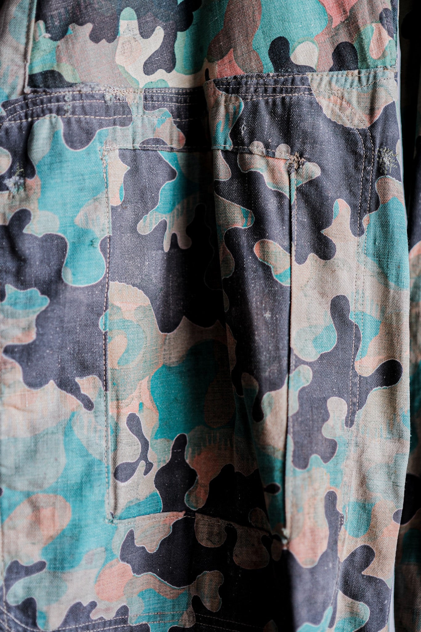 【~50's】Czechoslovakian Army Dubaky Camouflage Reversible Trousers