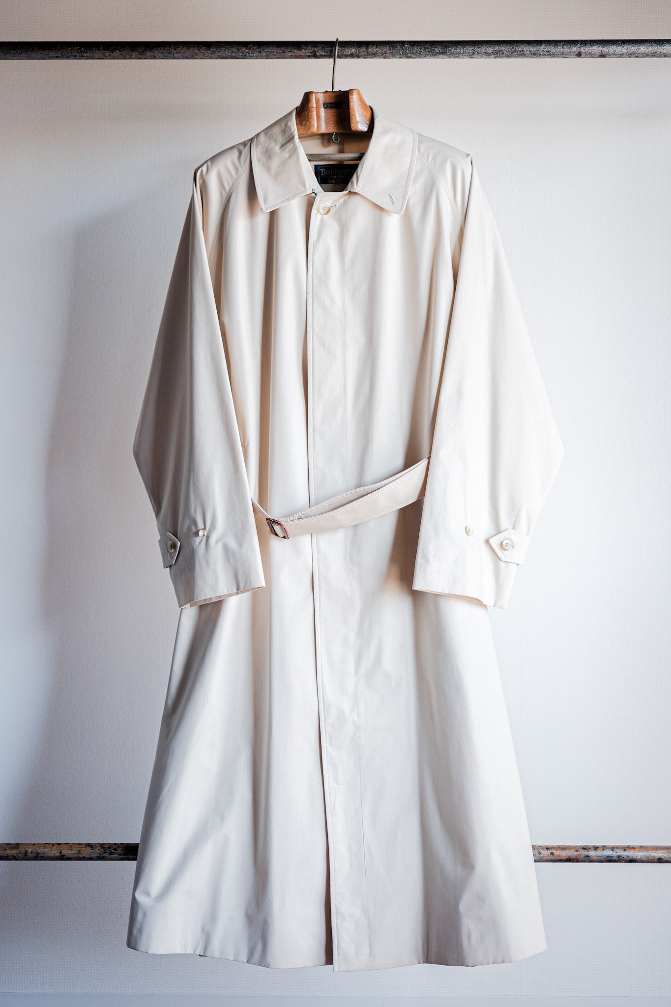 【~80's】Vintage Burberrys Single Raglan Balmacaan Belted Coat Size.50RL "MUSOU"