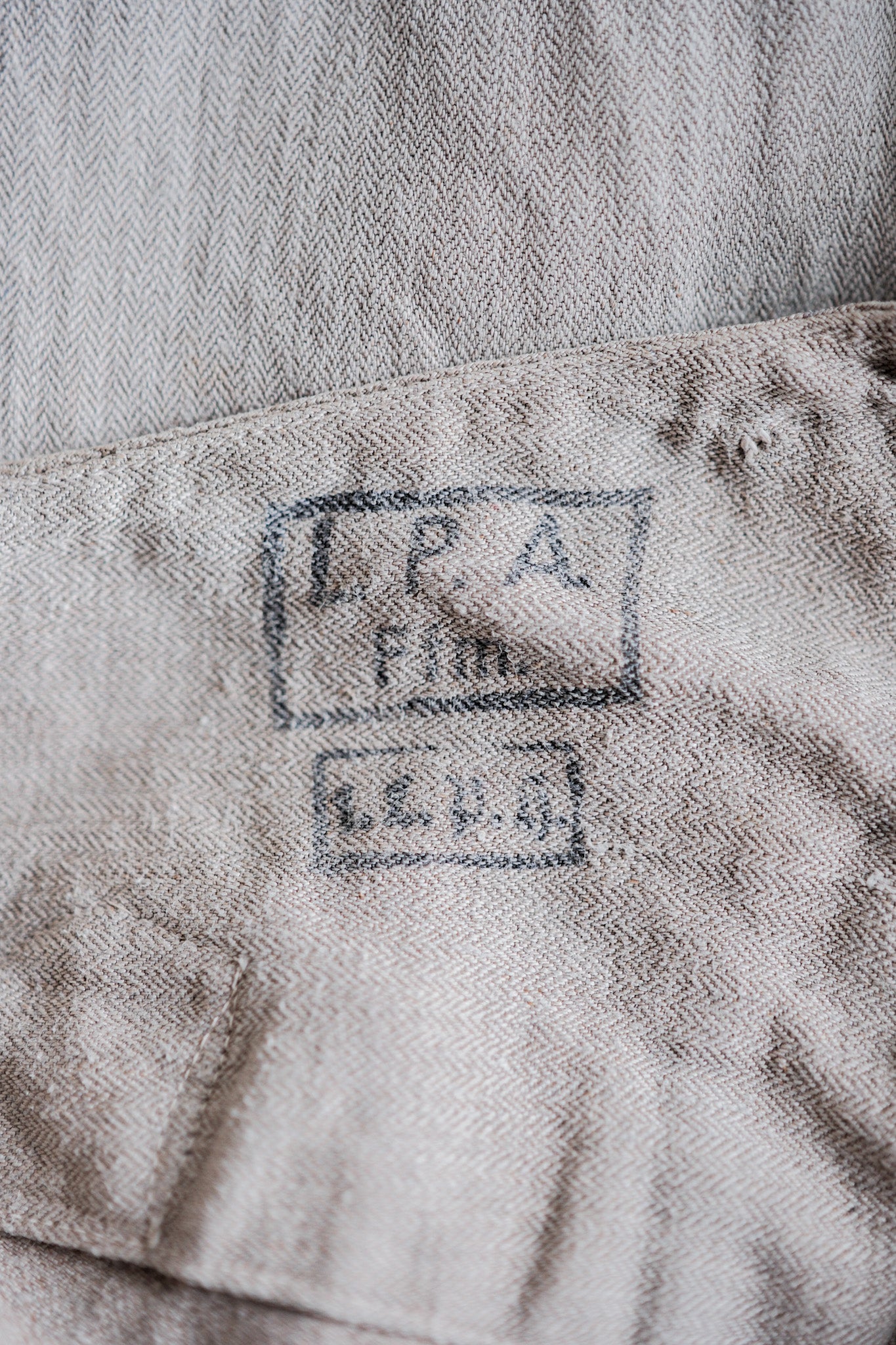 【~40's】WW2 German Army Drillich HBT Linen Trousers