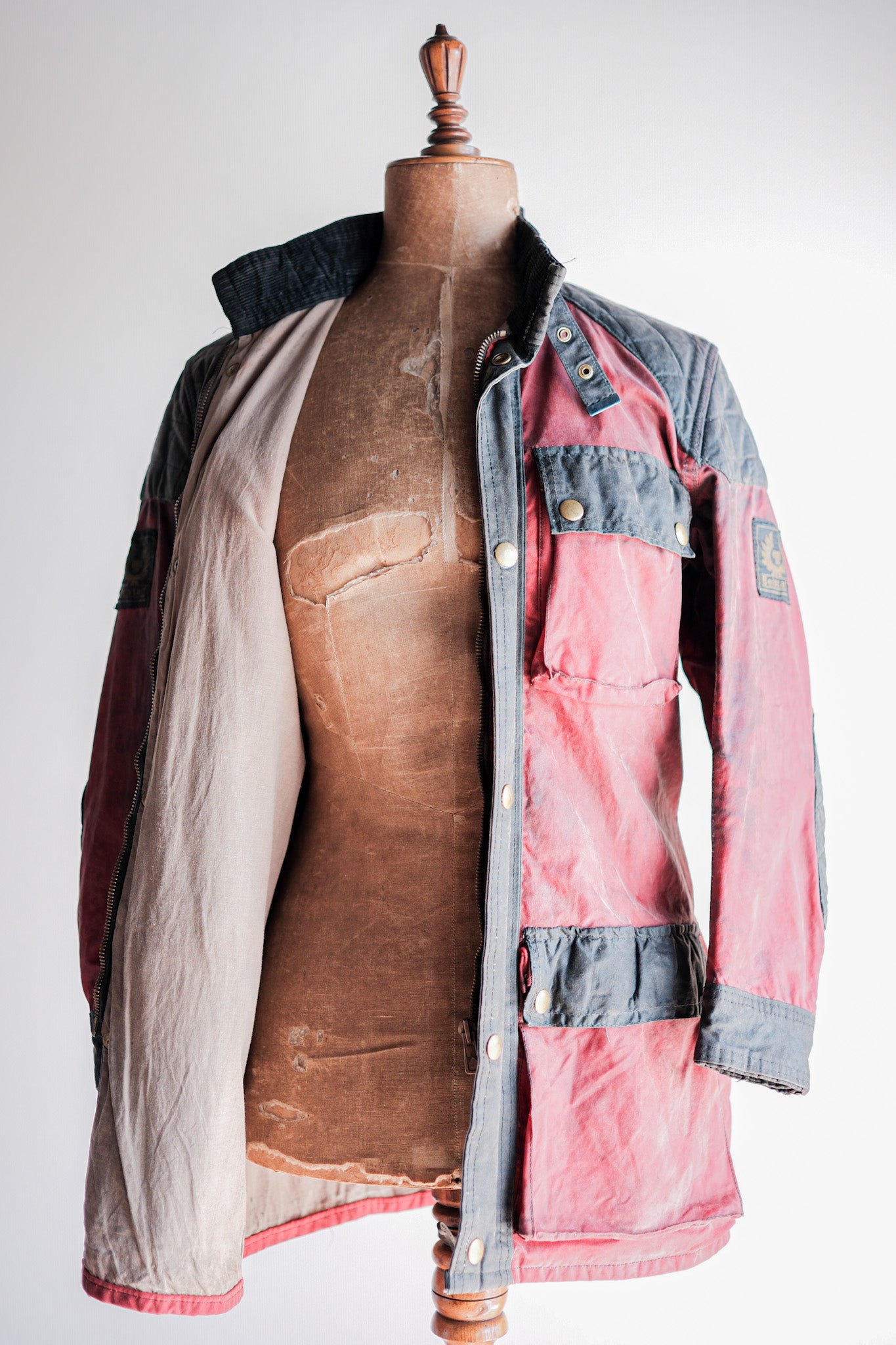 【~70's】Vintage Belstaff 2 Tone Red Waxed Jacket “TRIALMASTER" “Custom Order”