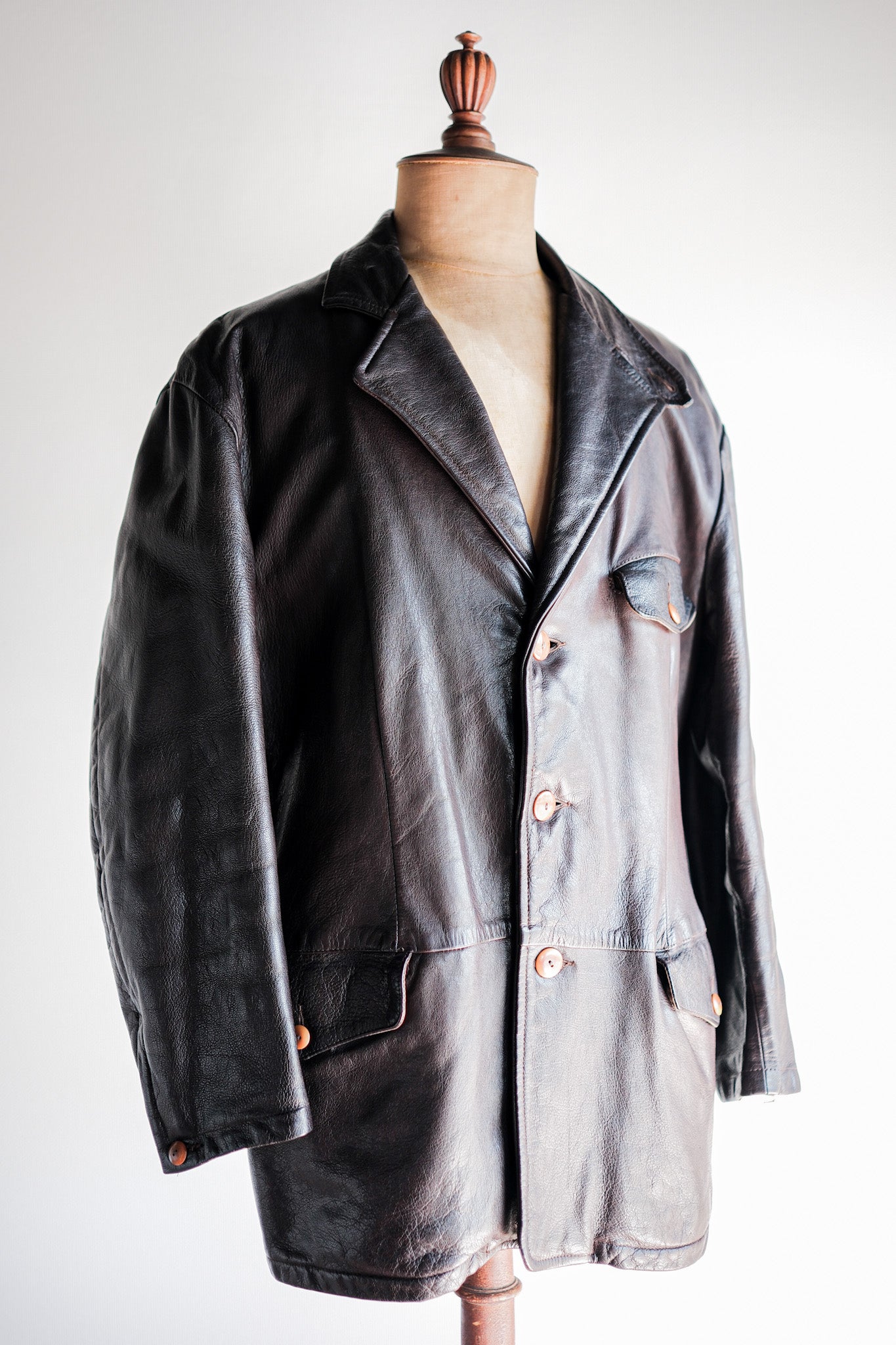 【~80’s】Old C.P.Company Leather Jacket Size.48