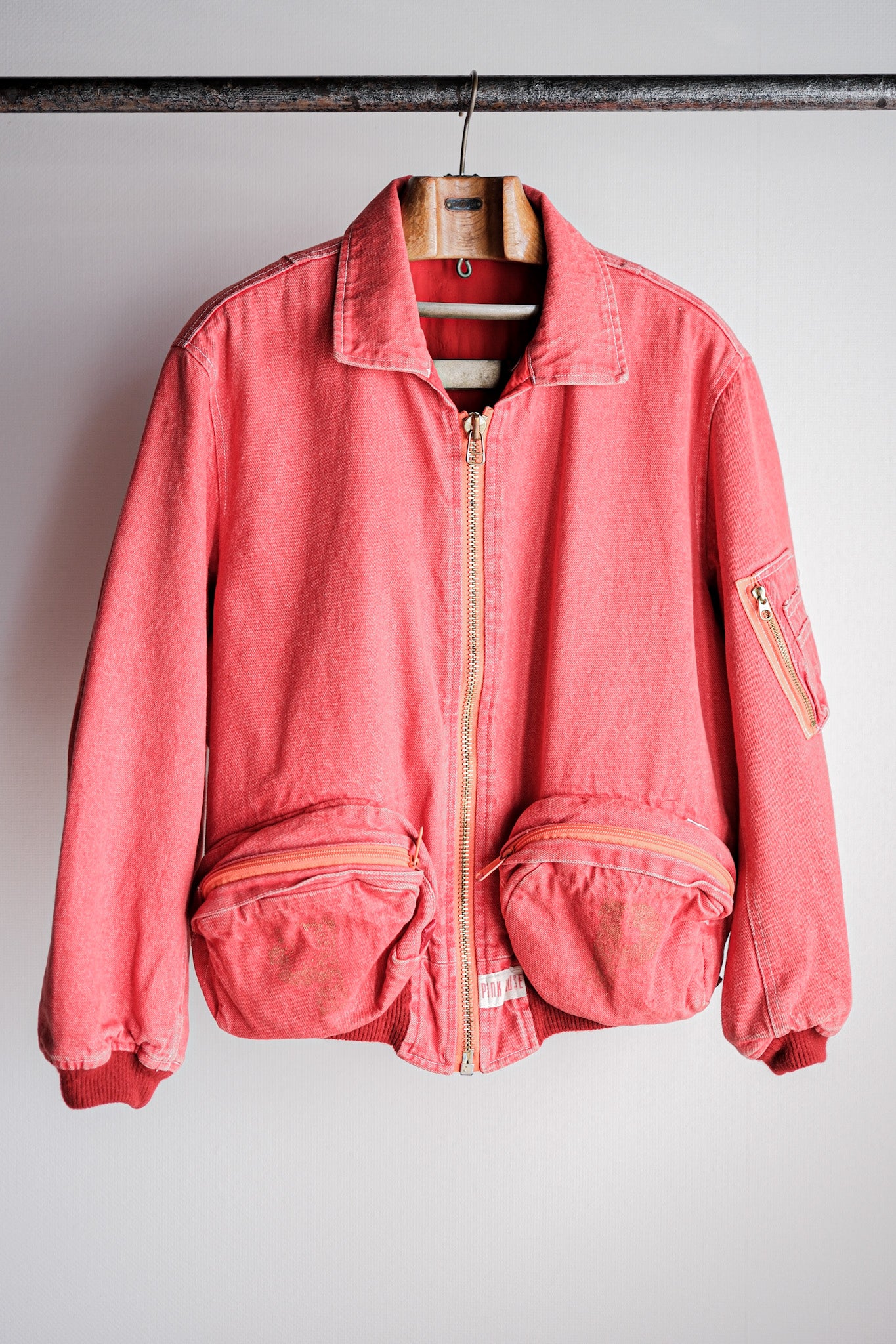 【~90's】Old PINK HOUSE Red Denim Blouson