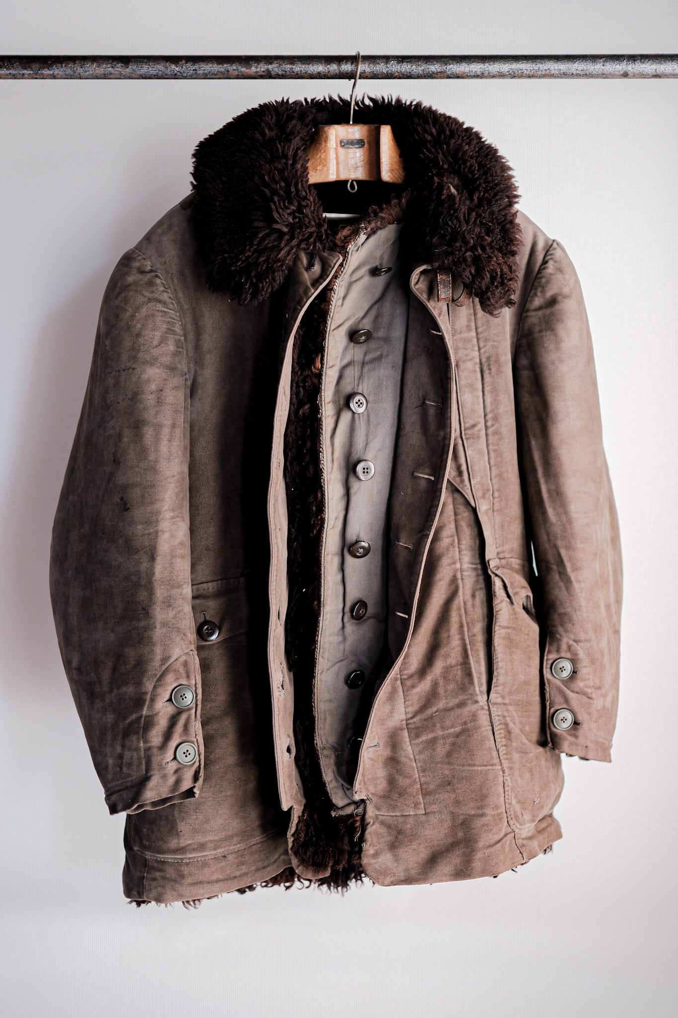 【~40's】WWⅡ German Air Force Winter Flight Jacket "Luftwaffe"