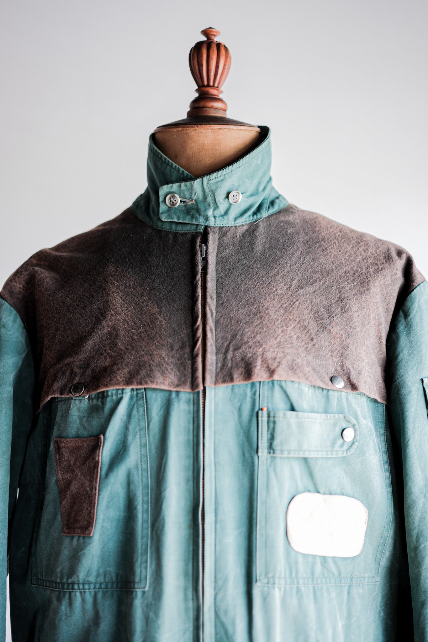 【~60's】French Vintage Hunting & Fishing Cotton Jacket Size.52 "L'ESQUIMAU"