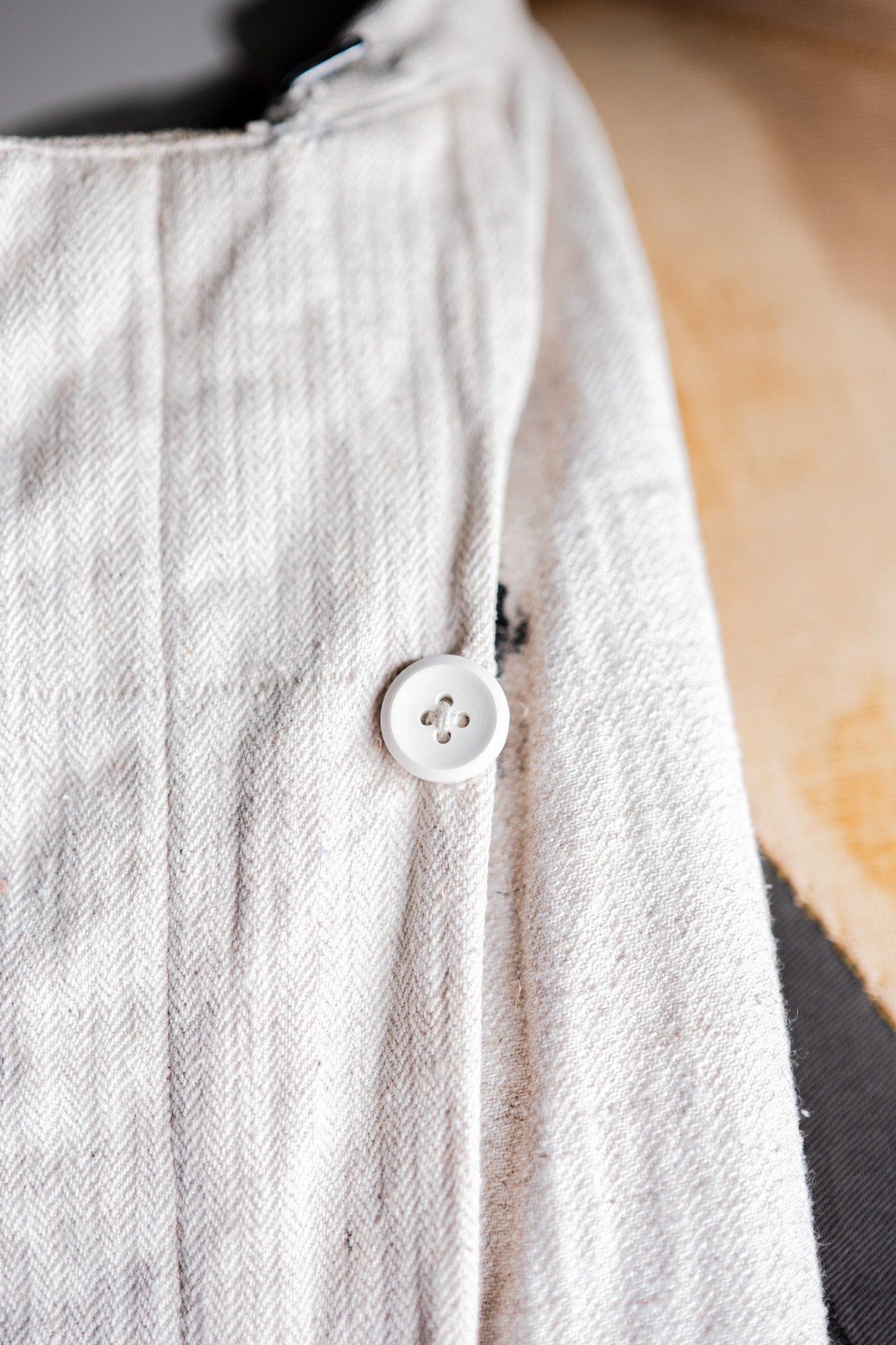 【~40's】German Air Force Drillich HBT Linen Jacket "Luftwaffe"