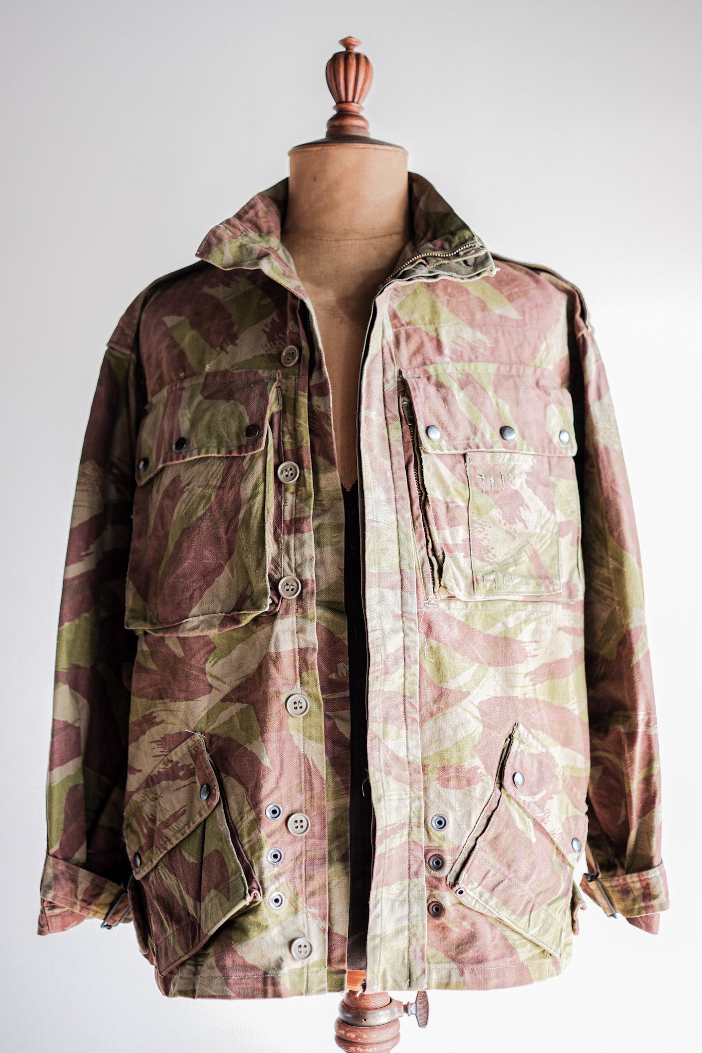 【~50's】French Army TAP47/52 Lizard Camouflage Paratrooper Jacket