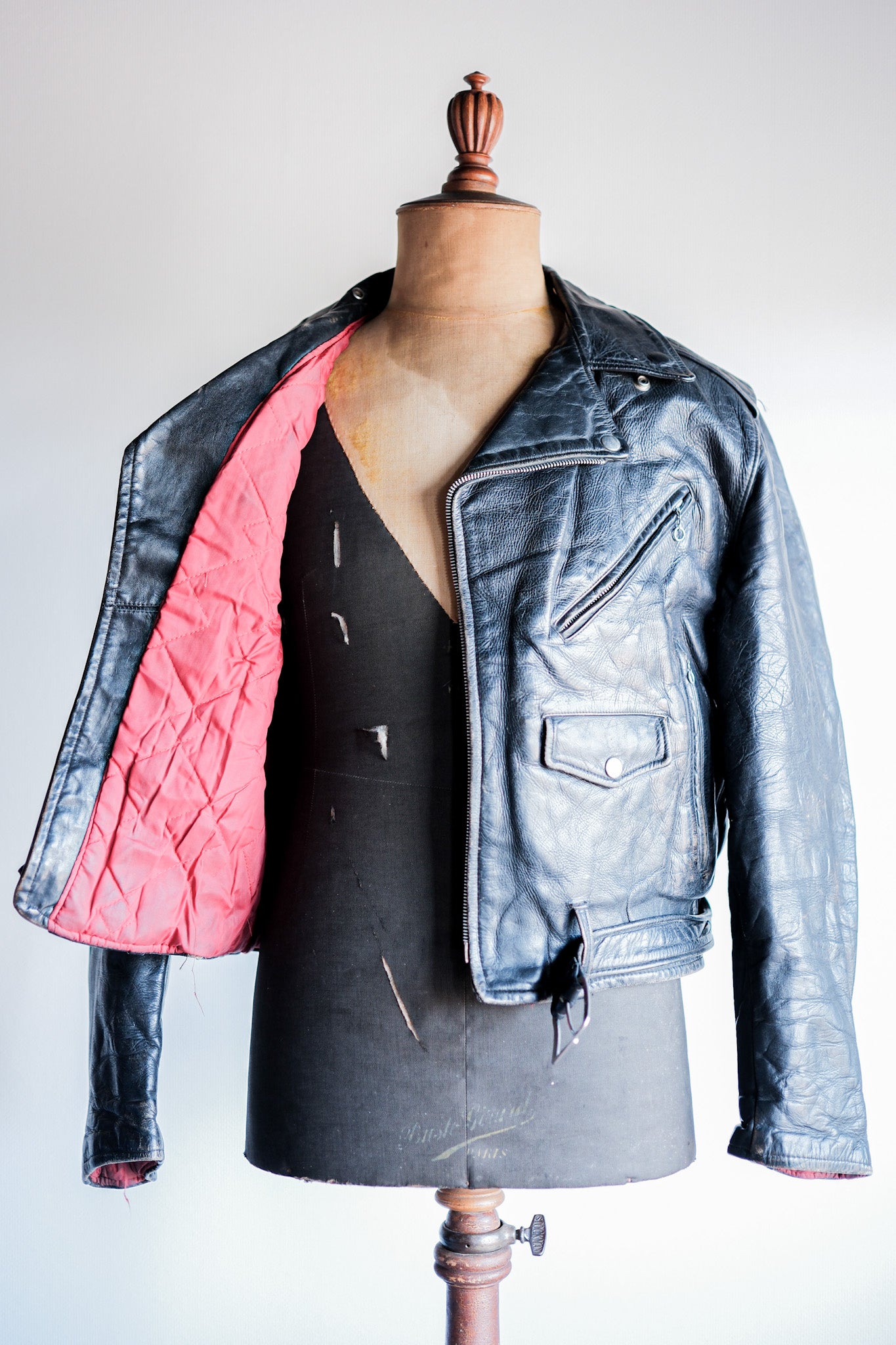 【~50's】American Vintage Two Star Horsehide Motorcycle Leather Jacket "WINDWARD"