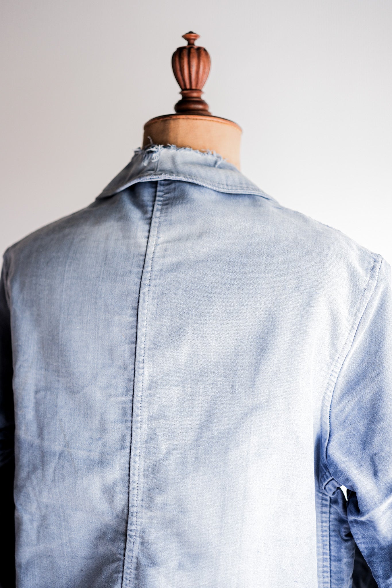【~40's】French Vintage Blue Moleskin Work Jacket