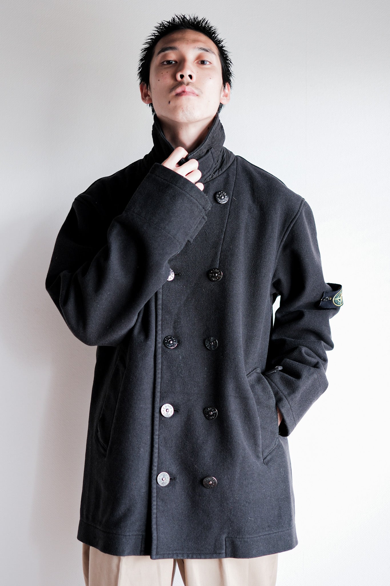 【06AW】Old STONE ISLAND Double Breasted Wool Jacket Size.L