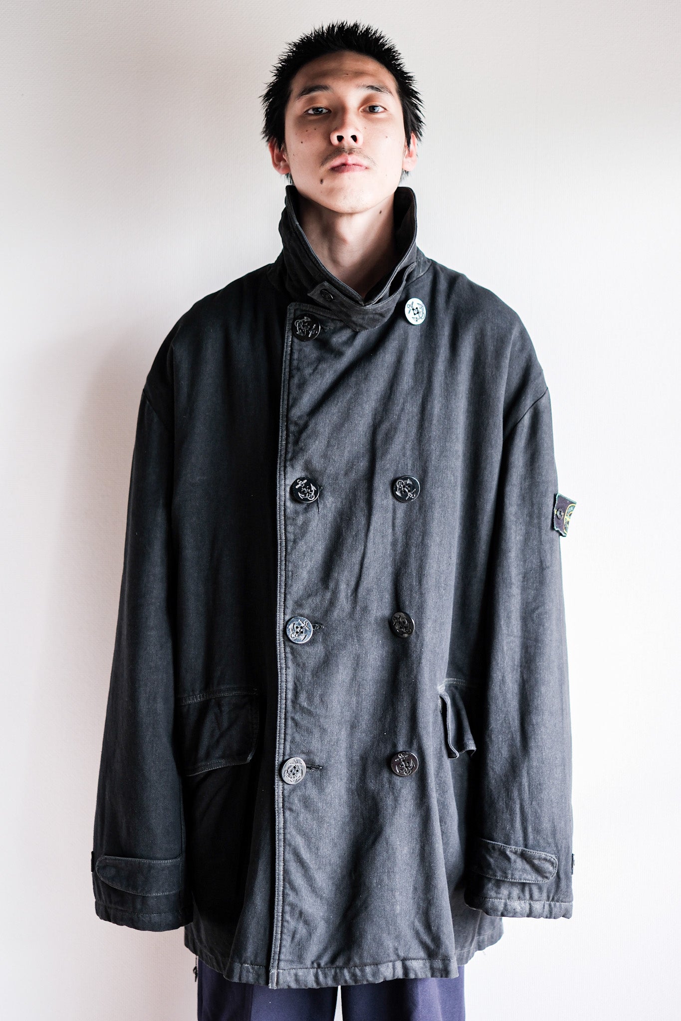 【~90’s】Old STONE ISLAND Double Breasted Jacket Size.XXL “Marina Archive”