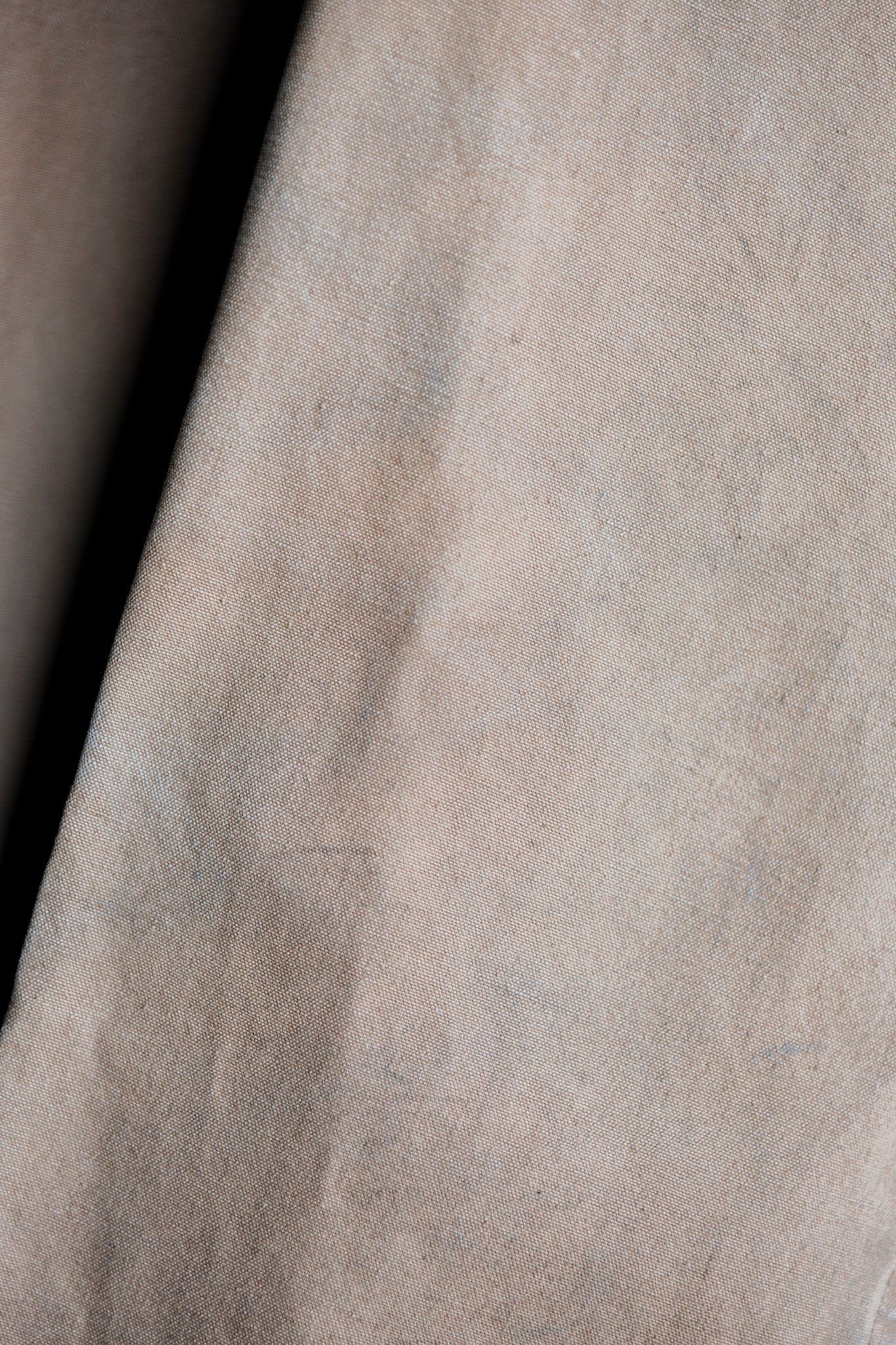 【~40's】French Vintage Cotton Linen Canvas Work Half Coat