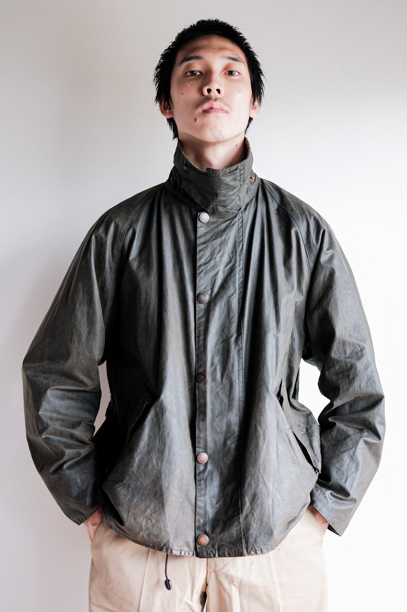 【~00's】Vintage Barbour "BEAULIEU JACKET" 3 Crest Size.42