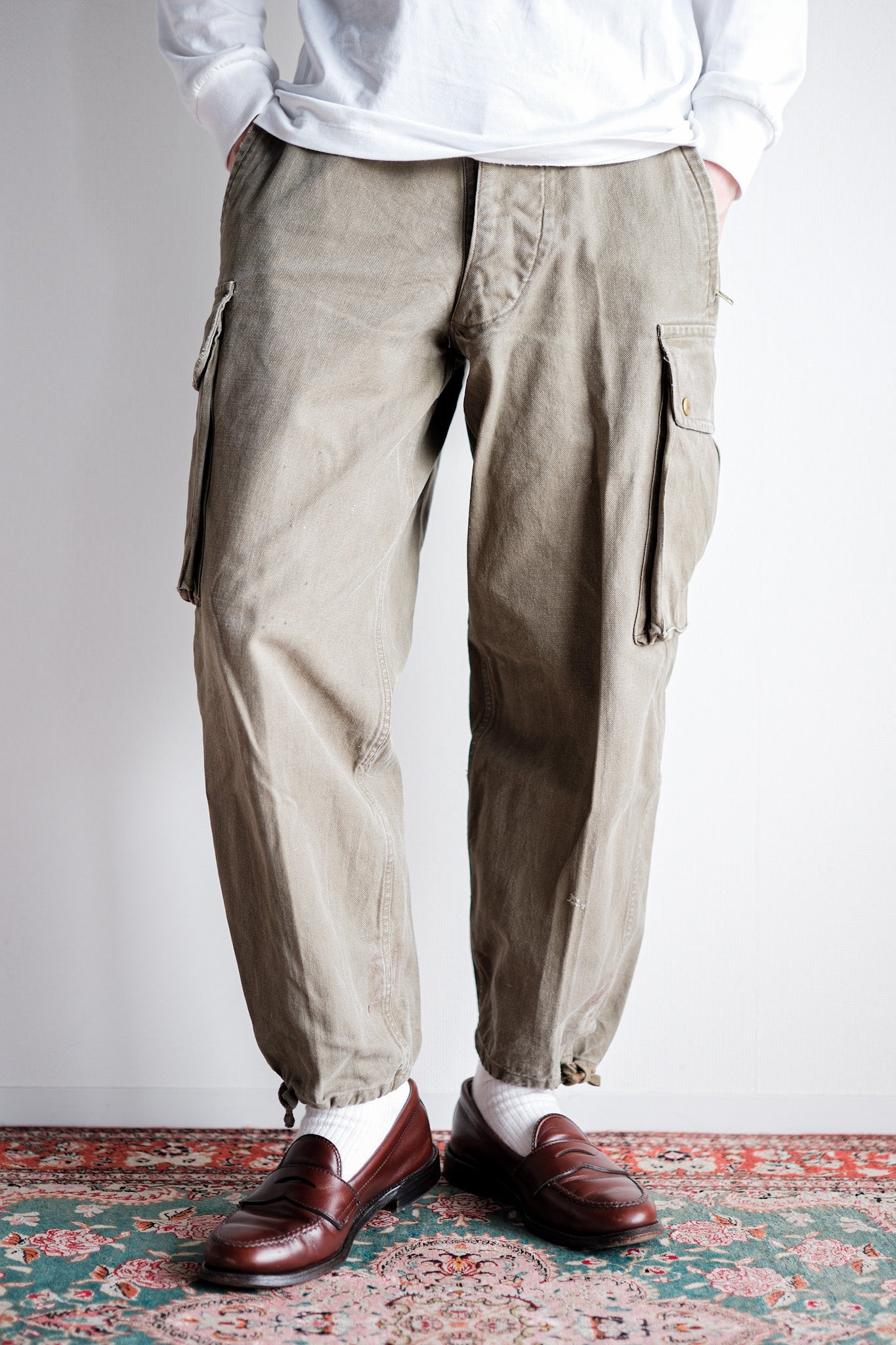 【~40's】French Army TAP47 Paratrooper Trousers "1st Type"