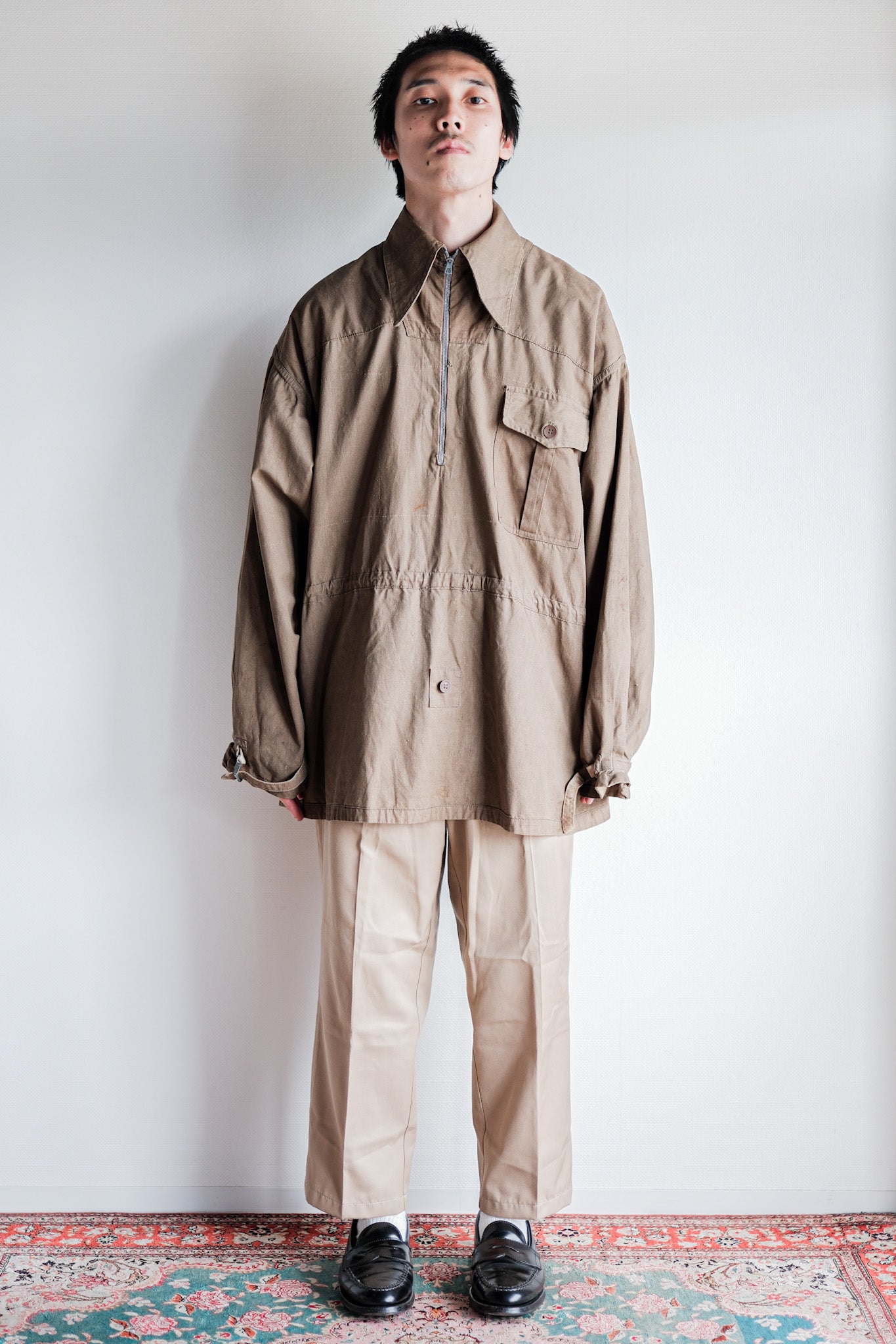 【~40's】German Army M42 Gebirgsjäger Reversible Windbluse "1st Type" "Original Modified"