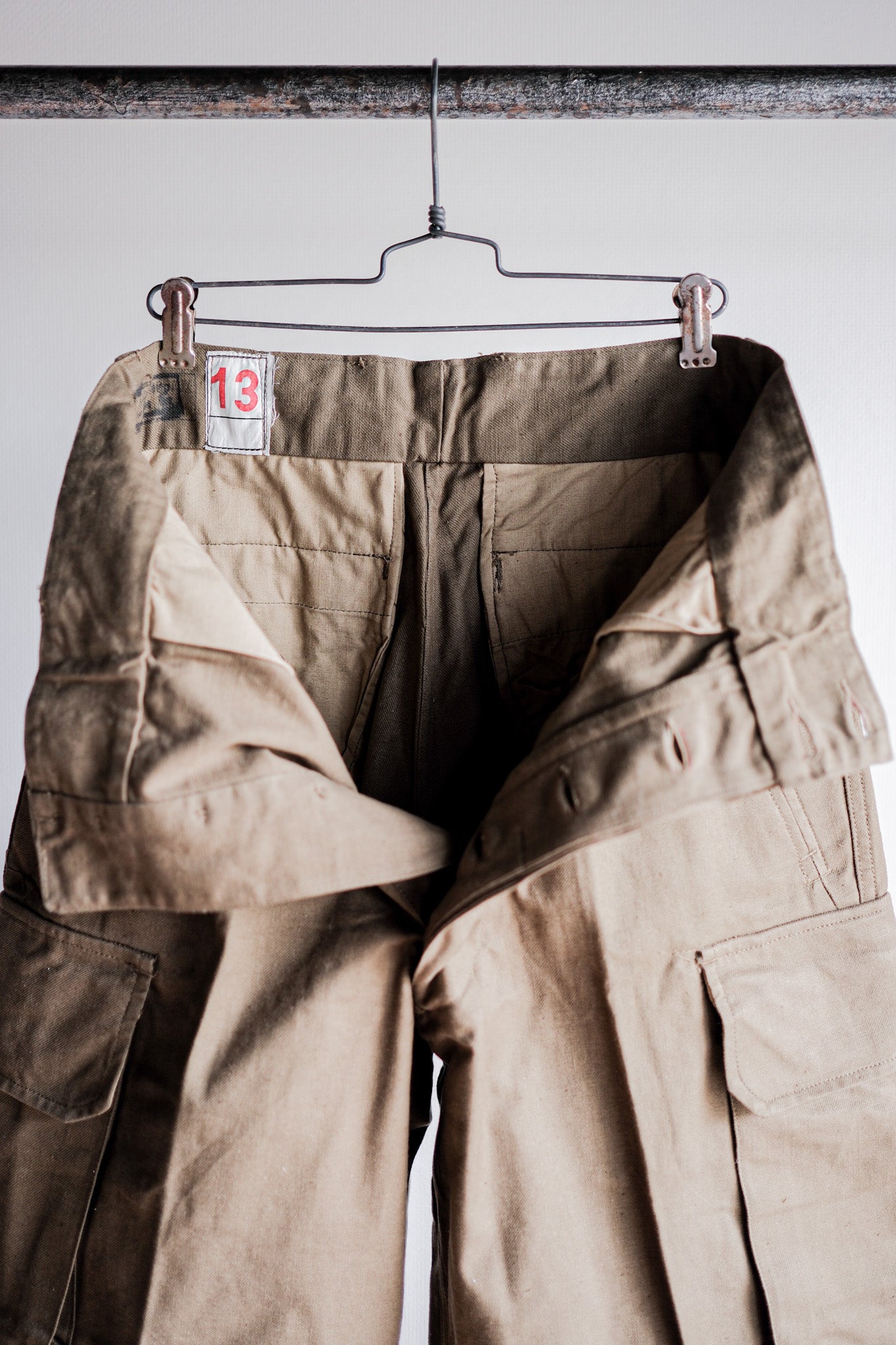 【~50's】French Army M47 Field Trousers Size.13 "Dead Stock"