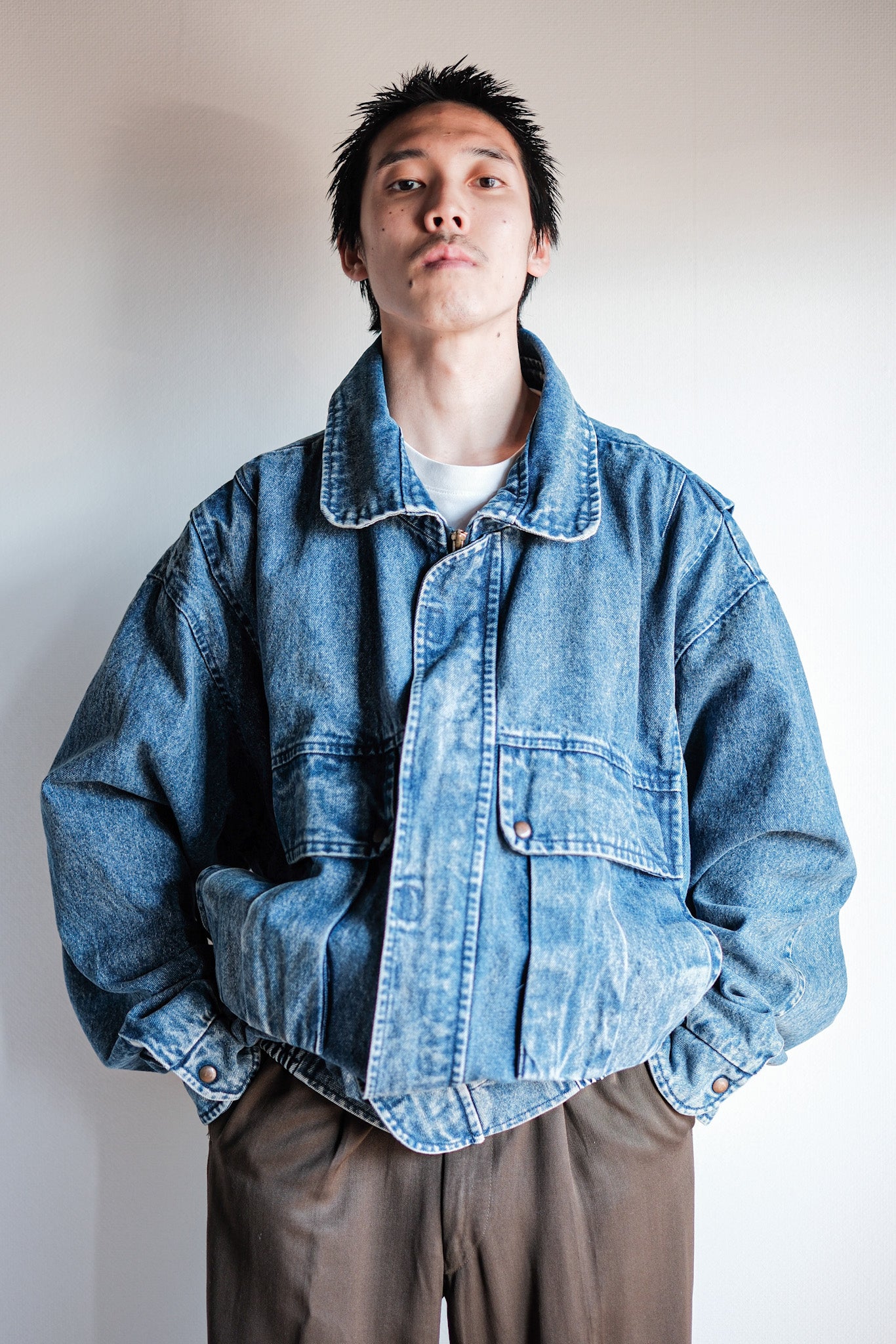 【~80's】Italian Vintage Denim Jacket