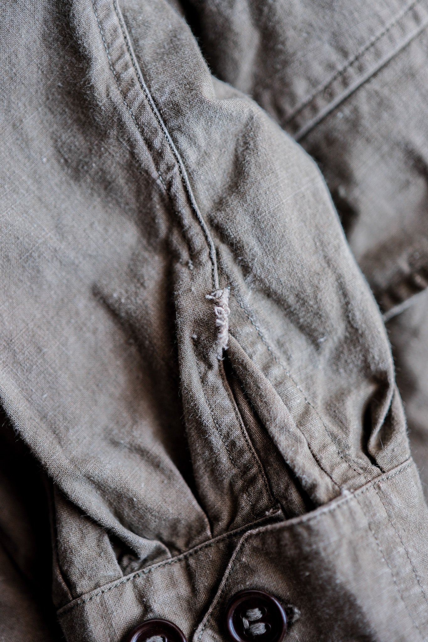 【~60's】French Army Alpine Mountain Smock Parka Size.22 "Modified"