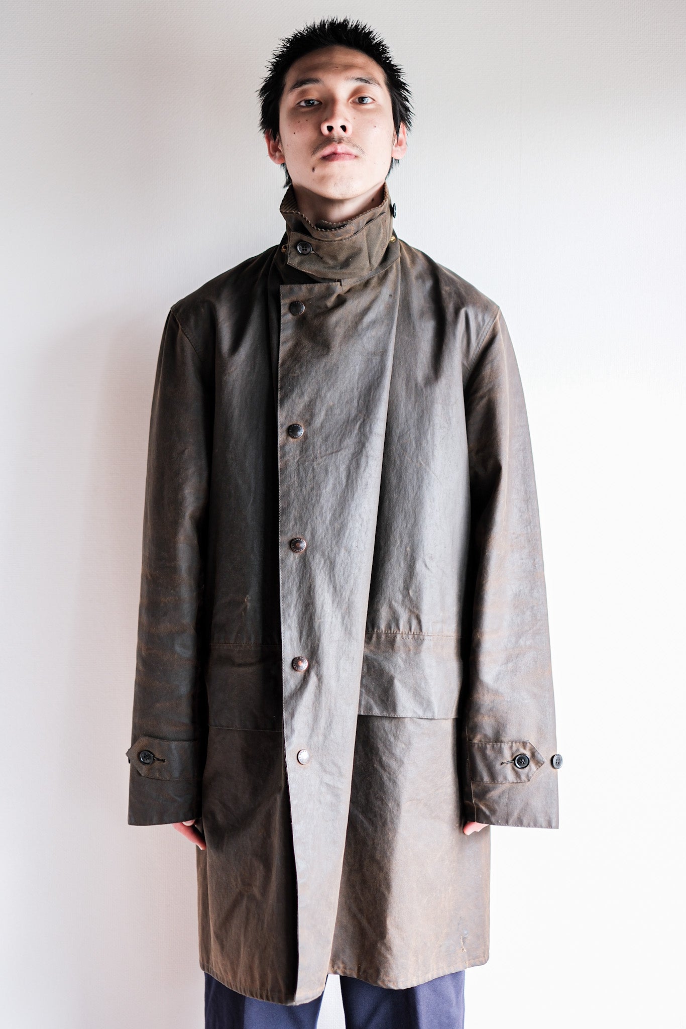 【~80's】Vintage Barbour "3/4 COAT" 2 Crest