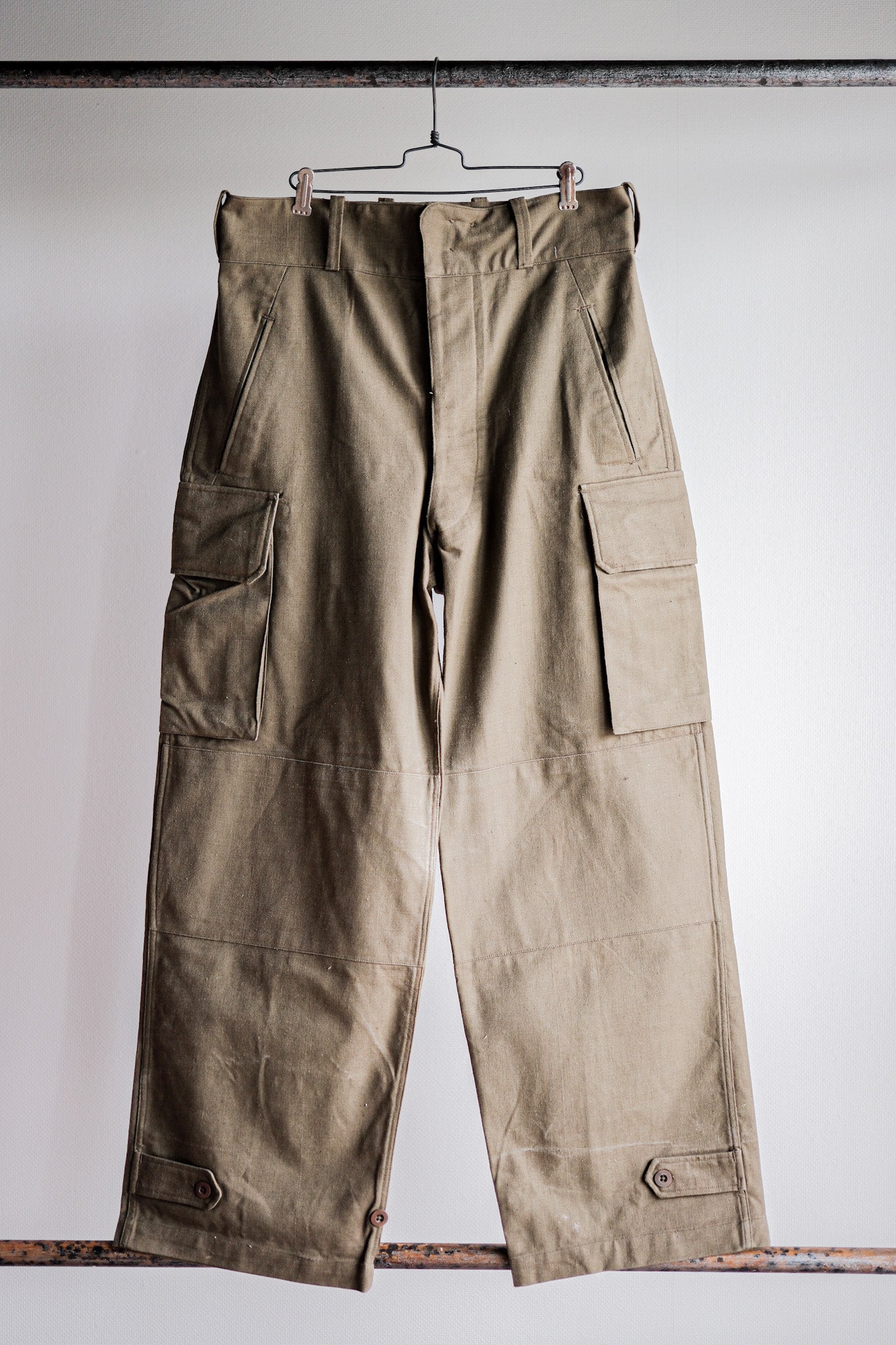 【~40's】French Army M47 Field Trousers Size.84M "1st Type" "Dead Stock"