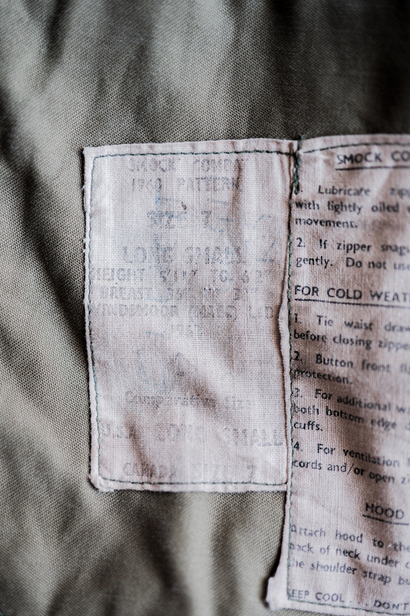 【~60's】British Army 1960 Pattern Combat Smock Size.7
