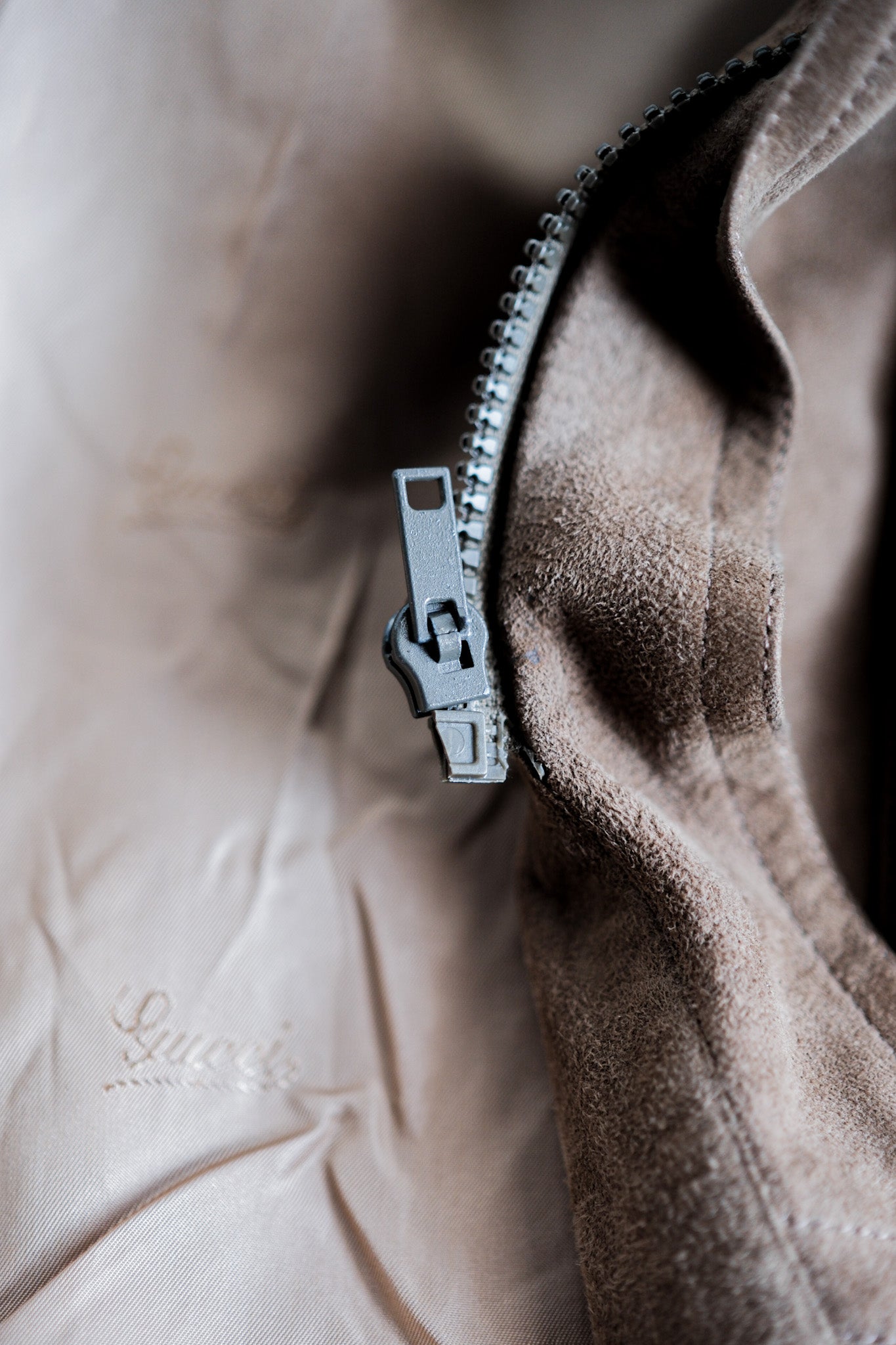 【~70’s】Old GUCCI 2 Tone Leather Jacket Size.50