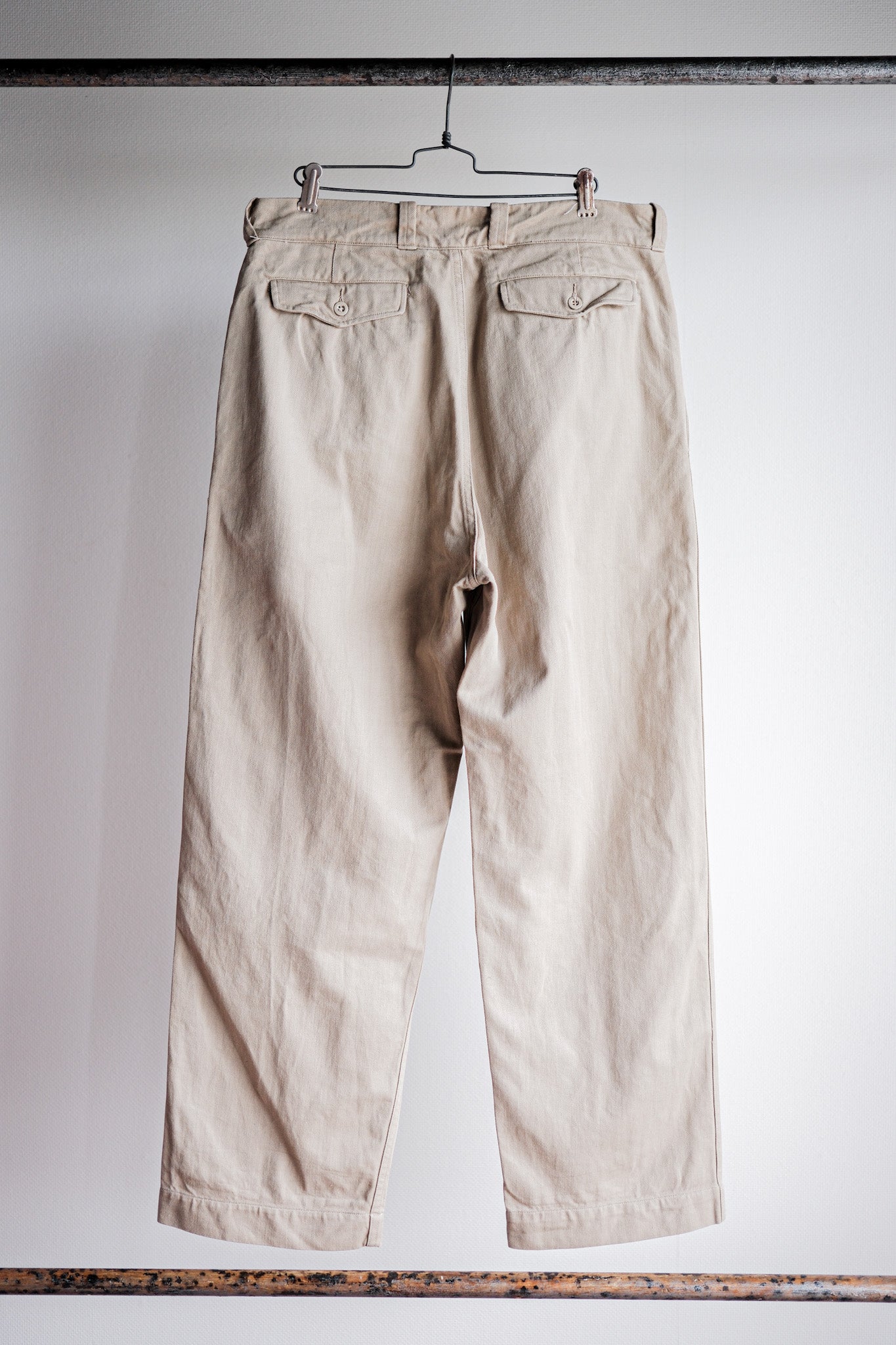 【~60's】French Army M52 Chino Trousers Size.23