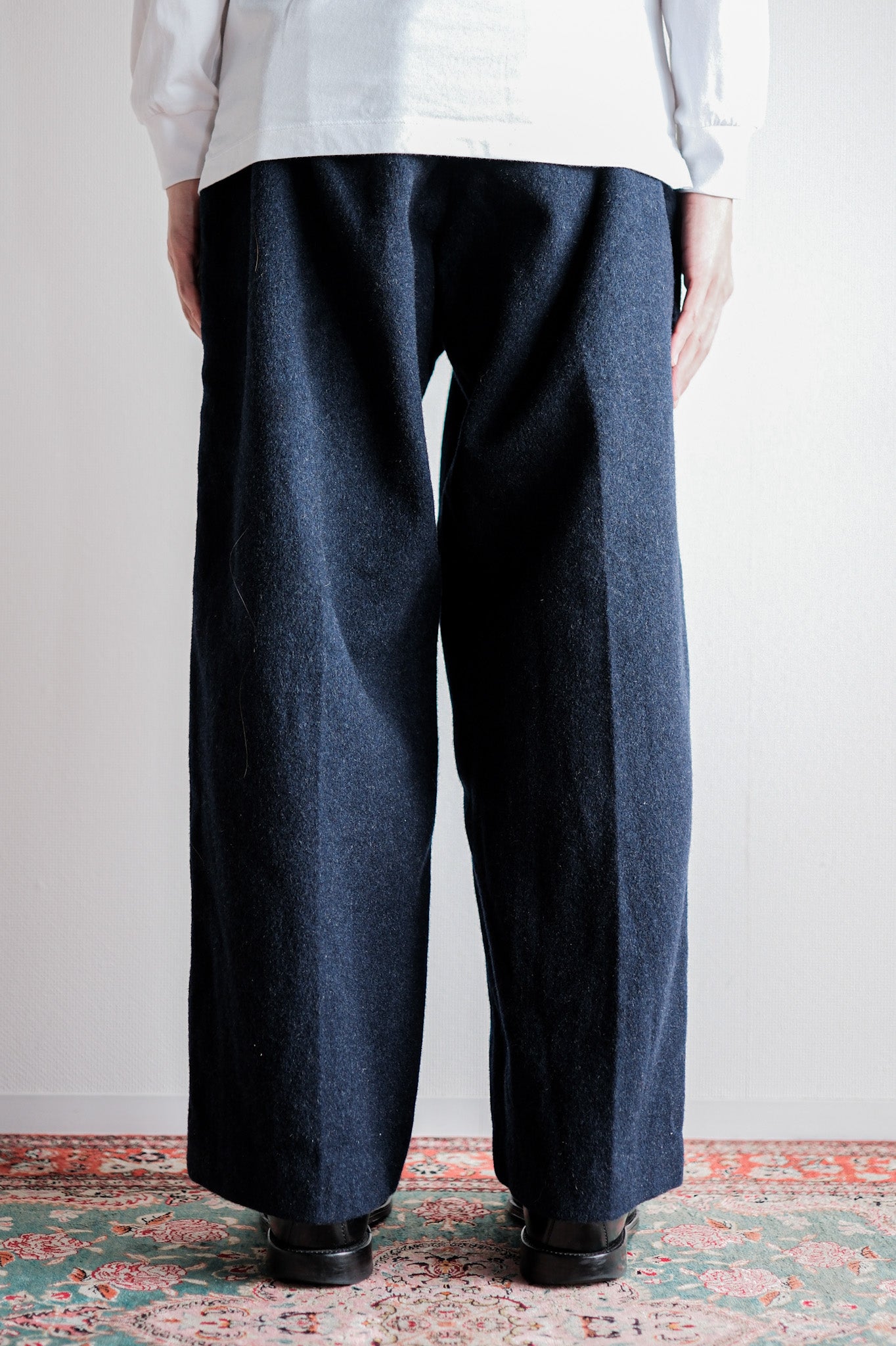 【~40's】French Army SSA Hospital Wool Trousers Size.1A