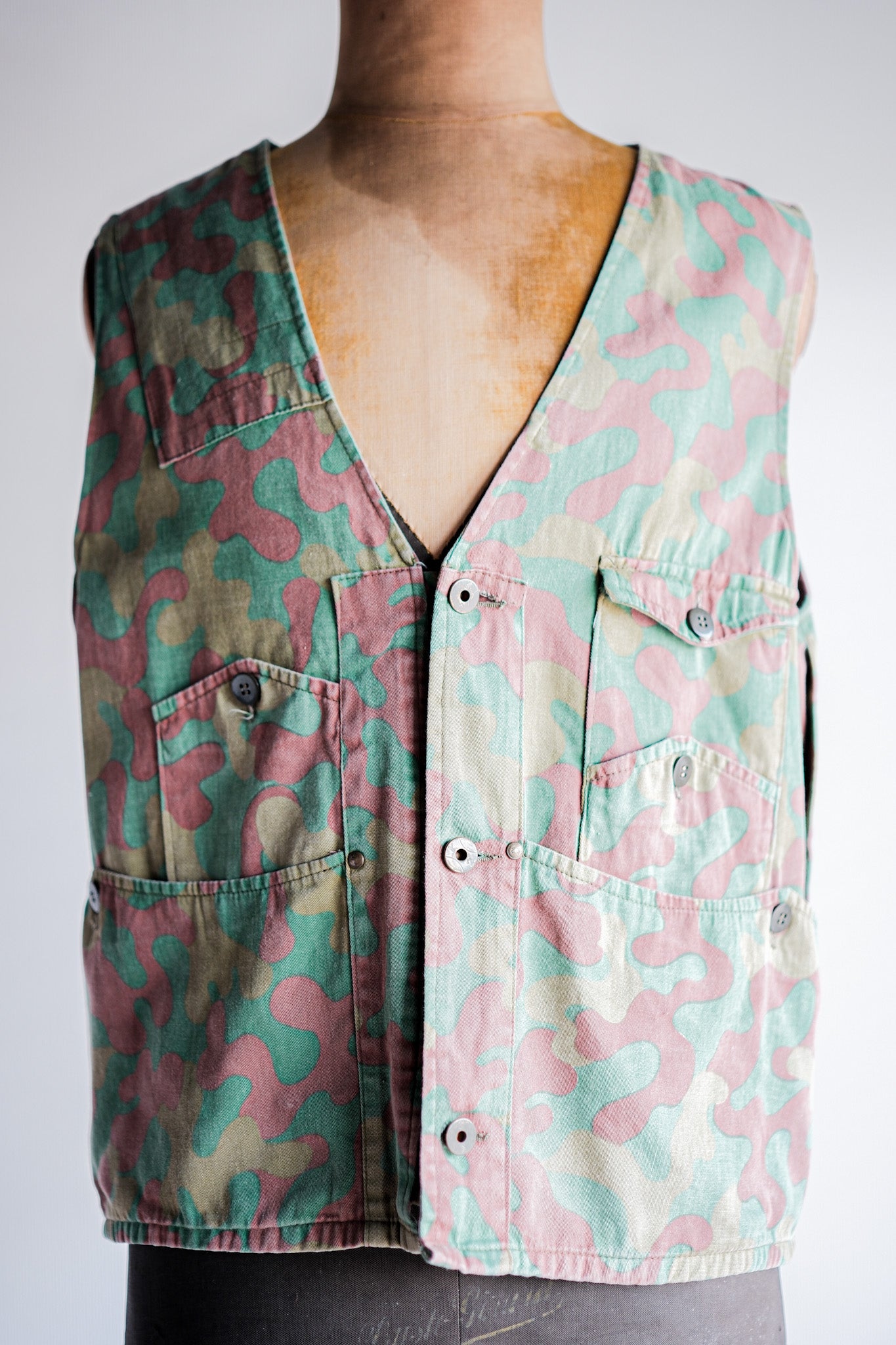 【~60's】Italian Vintage San Marco Camouflage Hunting Vest